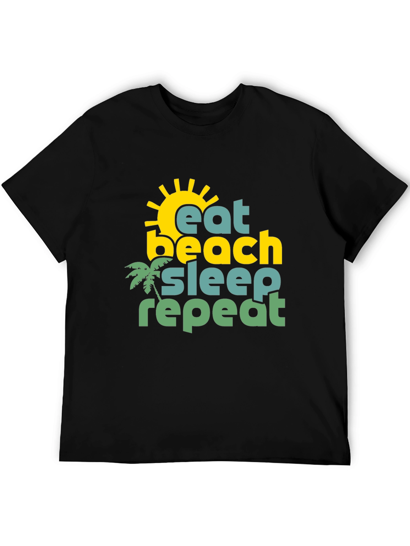 Eat Beach Sleep Repeat Graphic T-Shirt