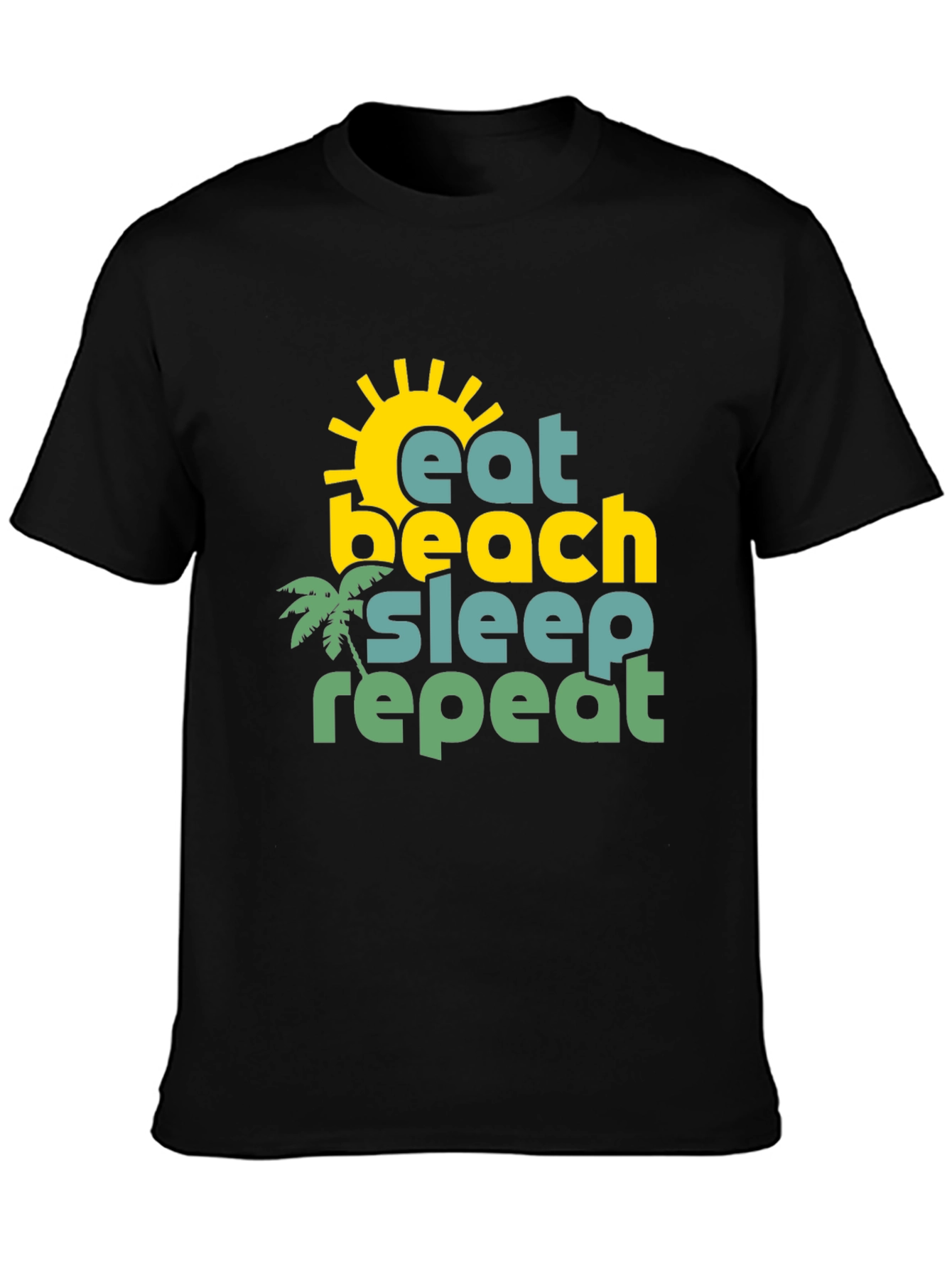 Eat Beach Sleep Repeat Graphic T-Shirt