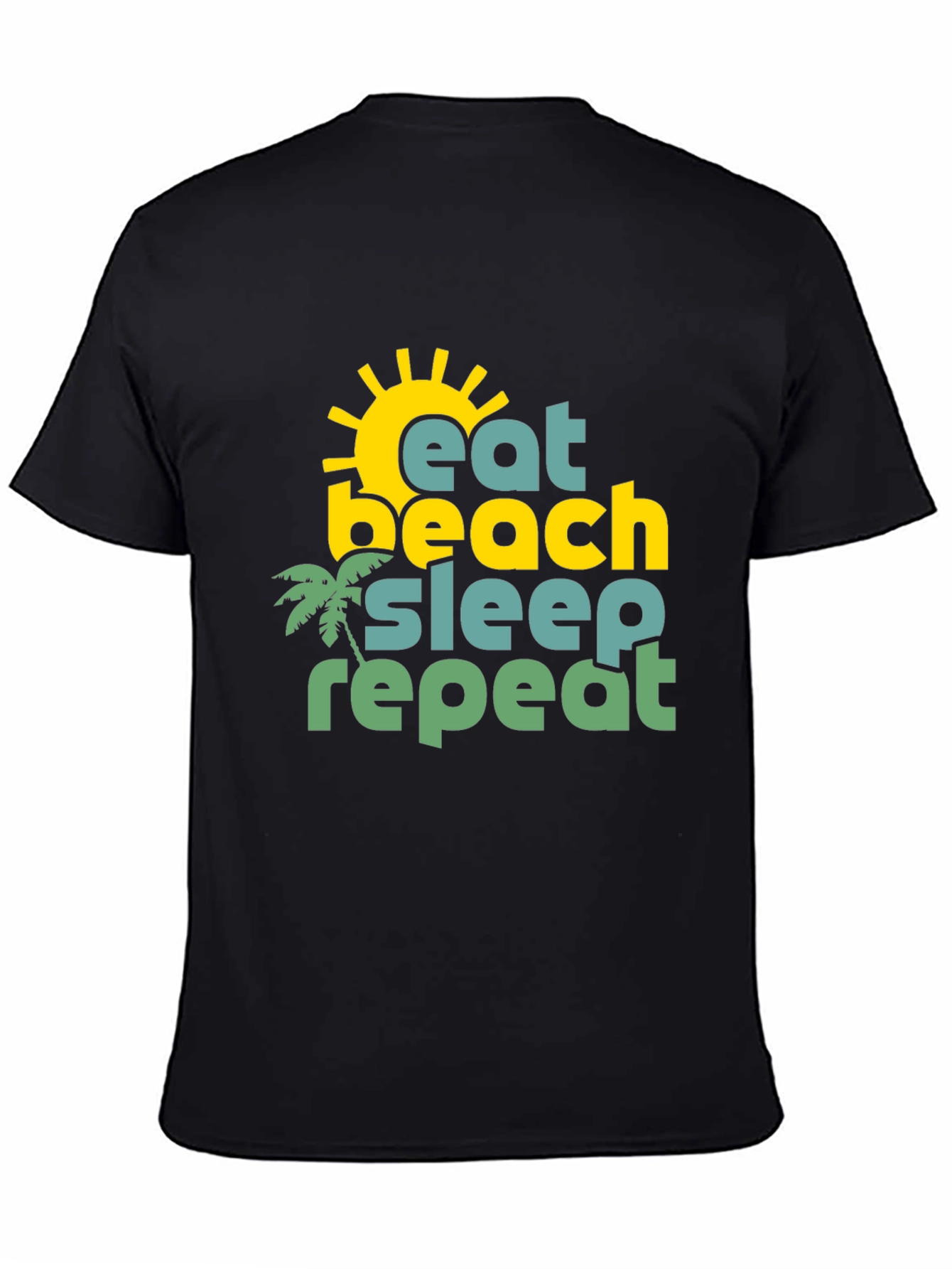 Eat Beach Sleep Repeat Graphic T-Shirt