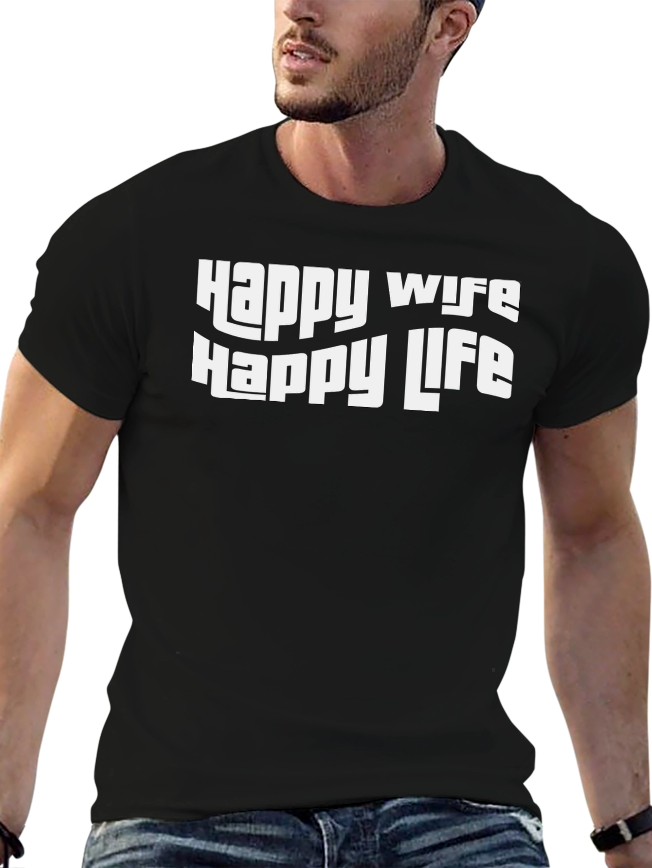 Happy Wife Happy Life Graphic Tee