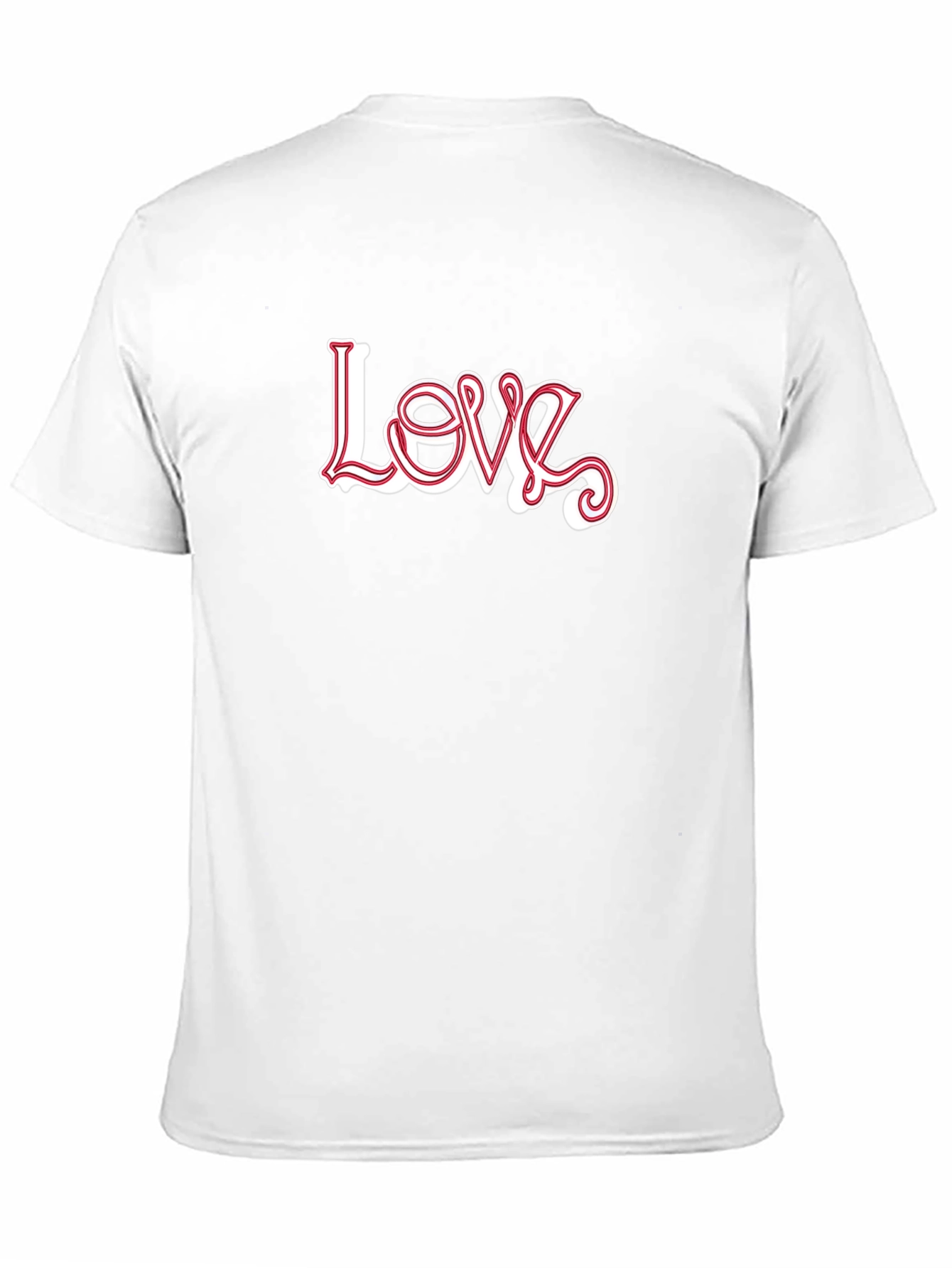 Stylish Love Graphic Print Black T-Shirt