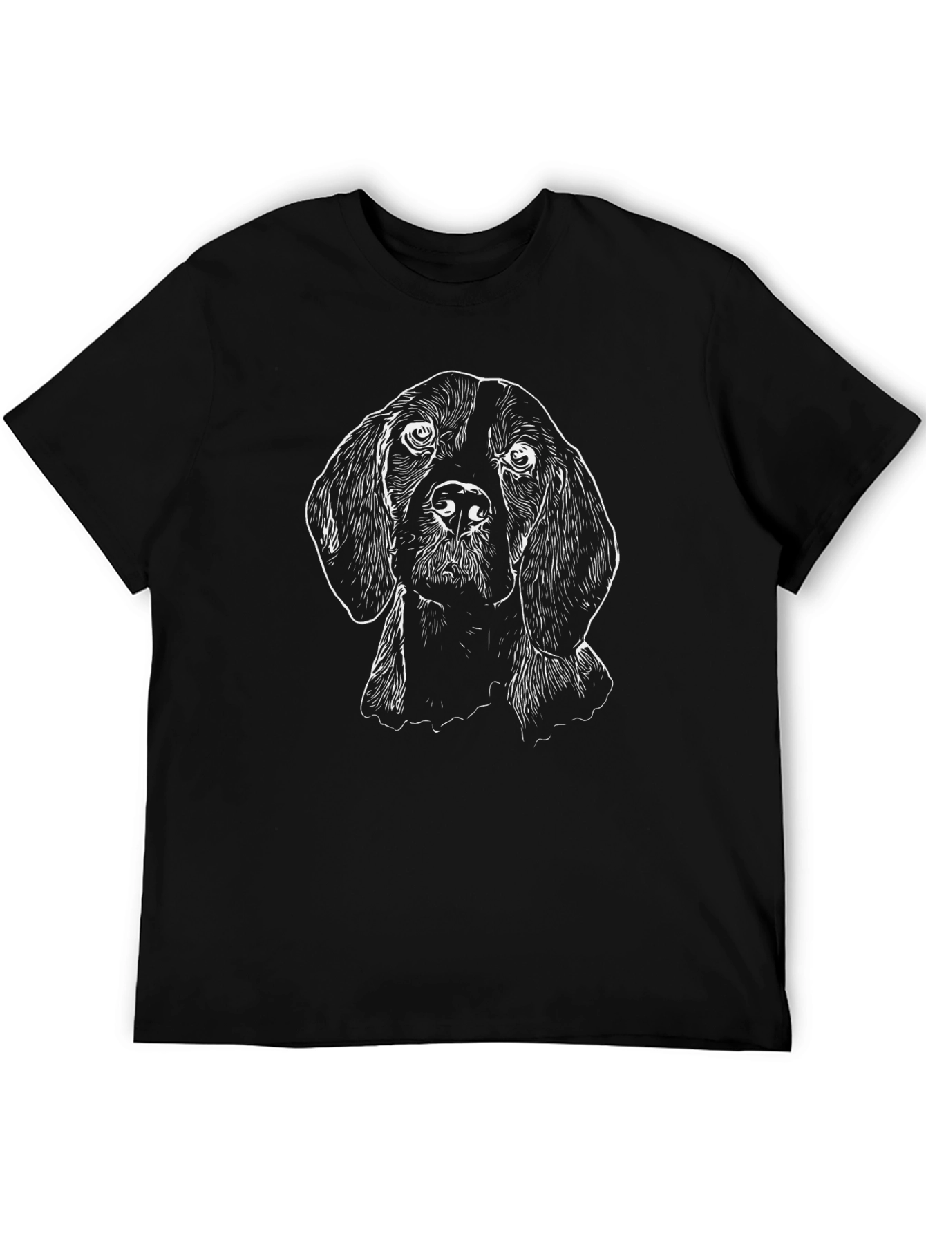 Minimalist Dog Face T-Shirt – Modern Dog Lover Graphic Tee