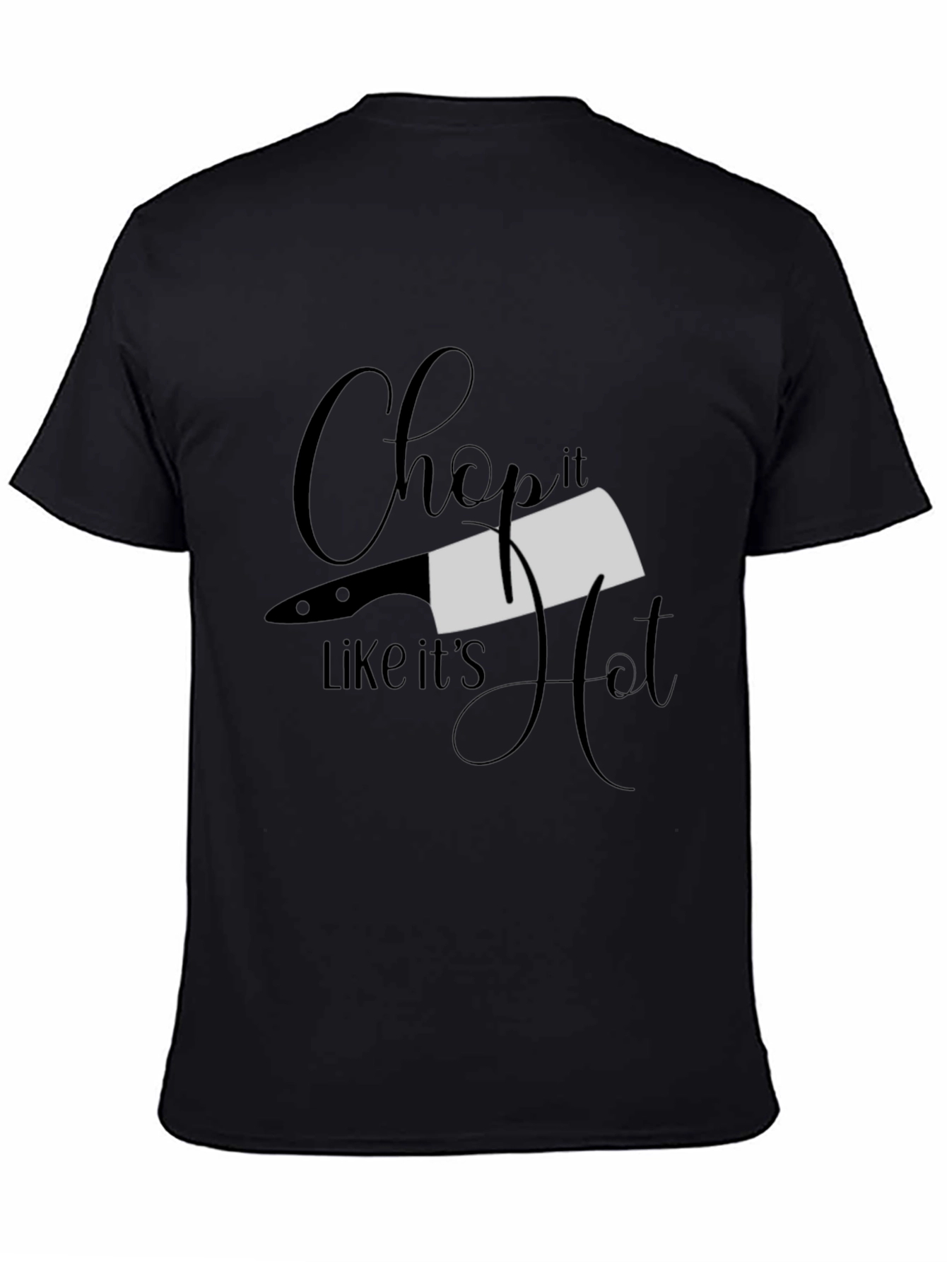 Chop it Like Its Hot Black T-Shirt