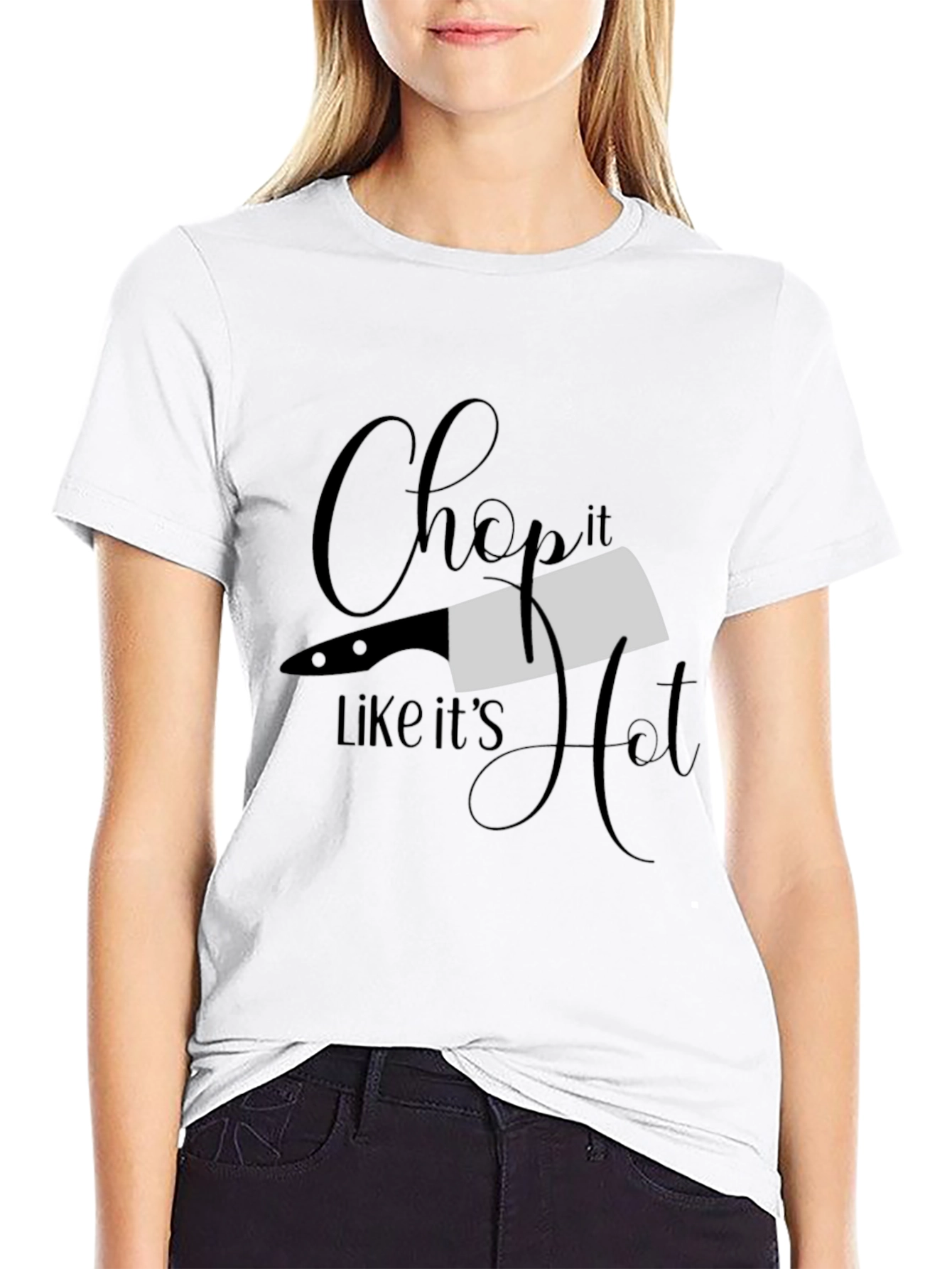 Chop it Like Its Hot Black T-Shirt