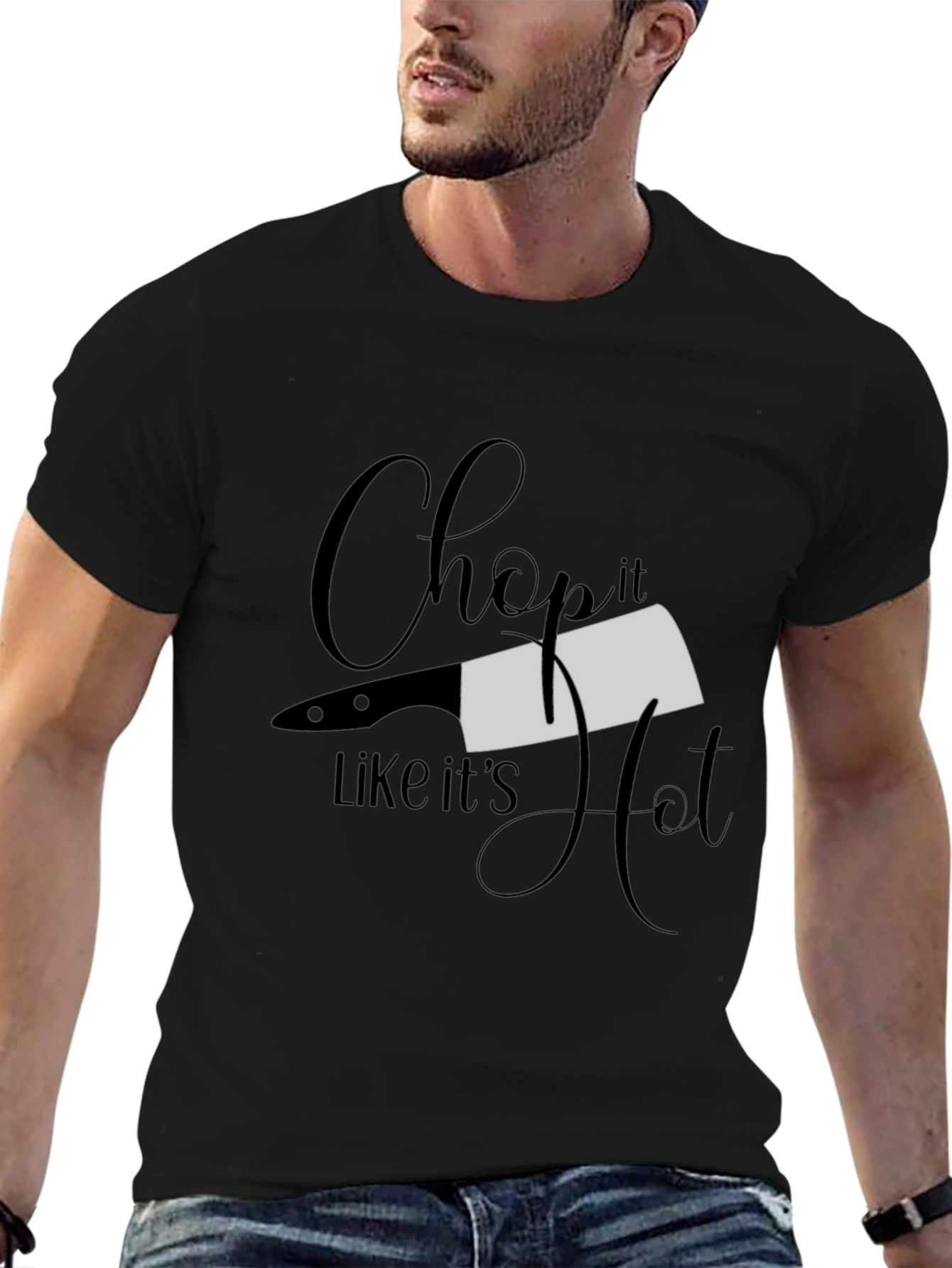 Chop it Like Its Hot Black T-Shirt