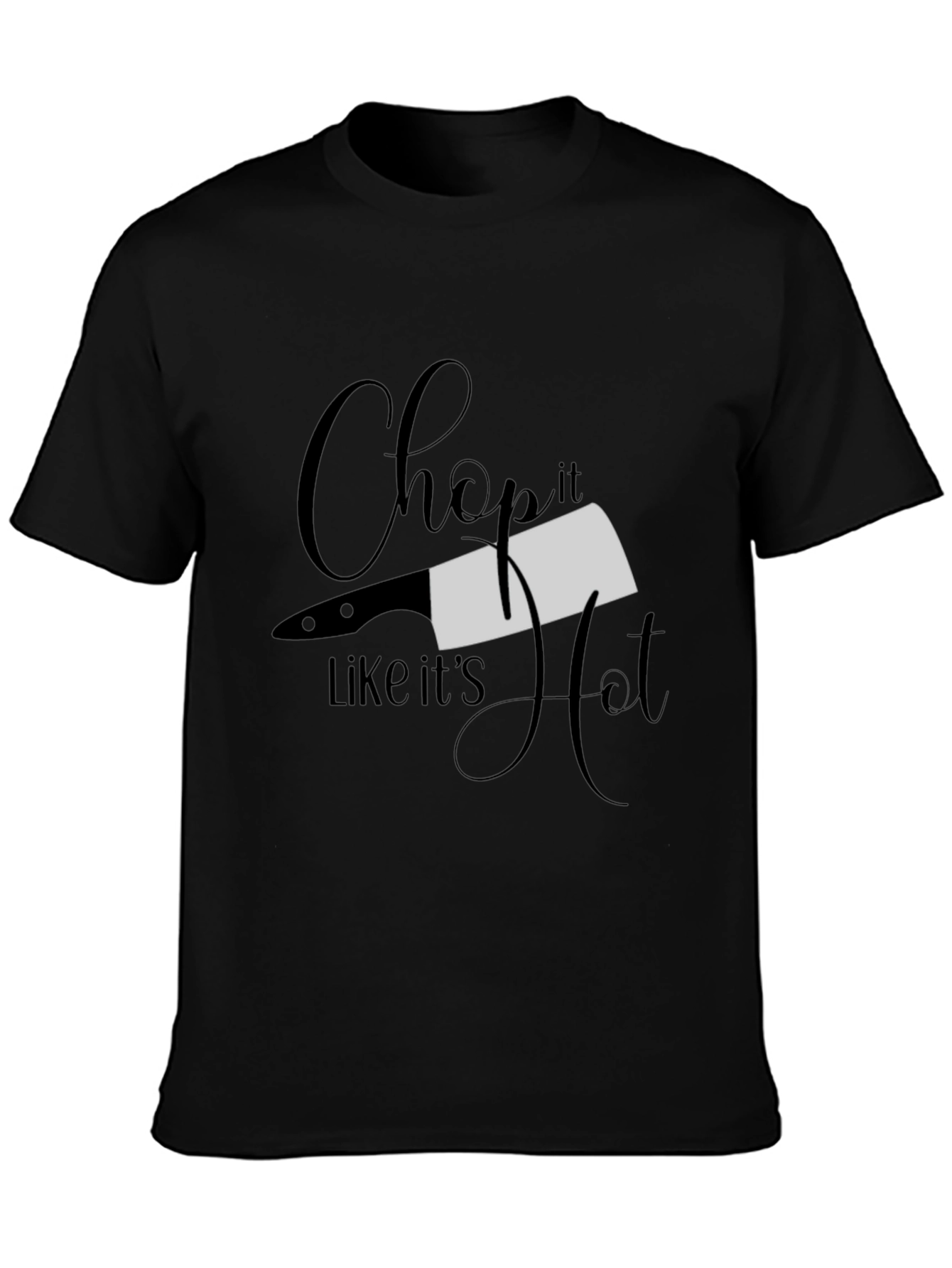 Chop it Like Its Hot Black T-Shirt
