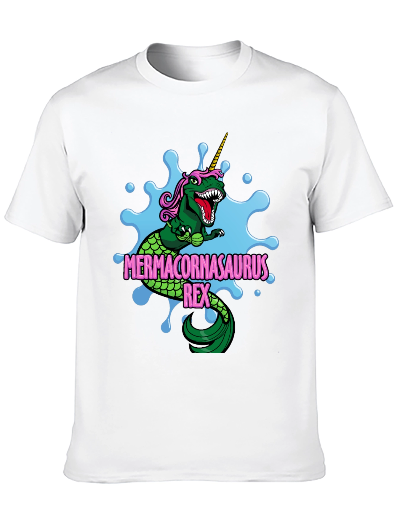 Mermacornasaurus Rex T-Shirt Funny Dinosaur Tee