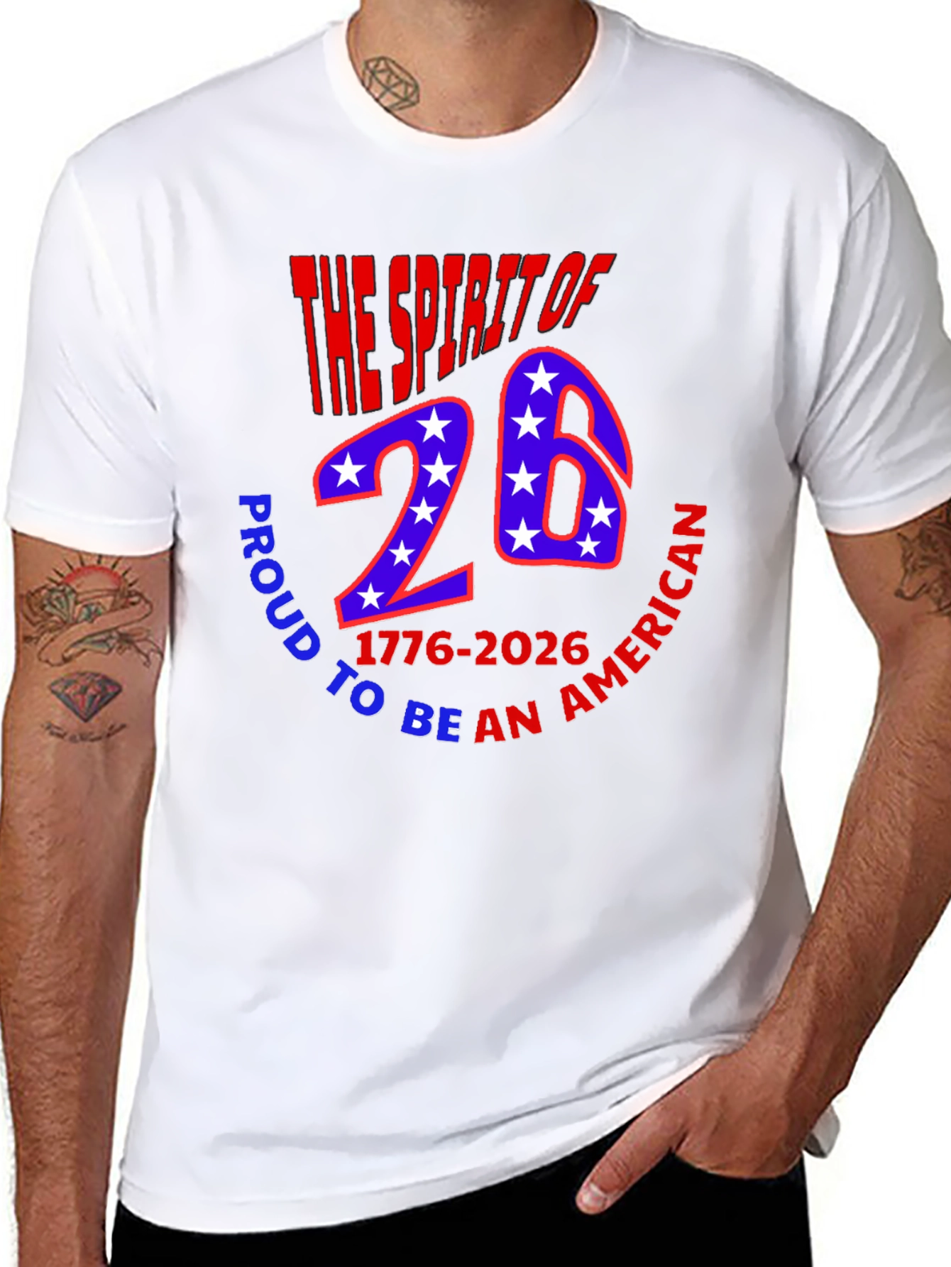 Spirit of 26 American Patriotic T-Shirt
