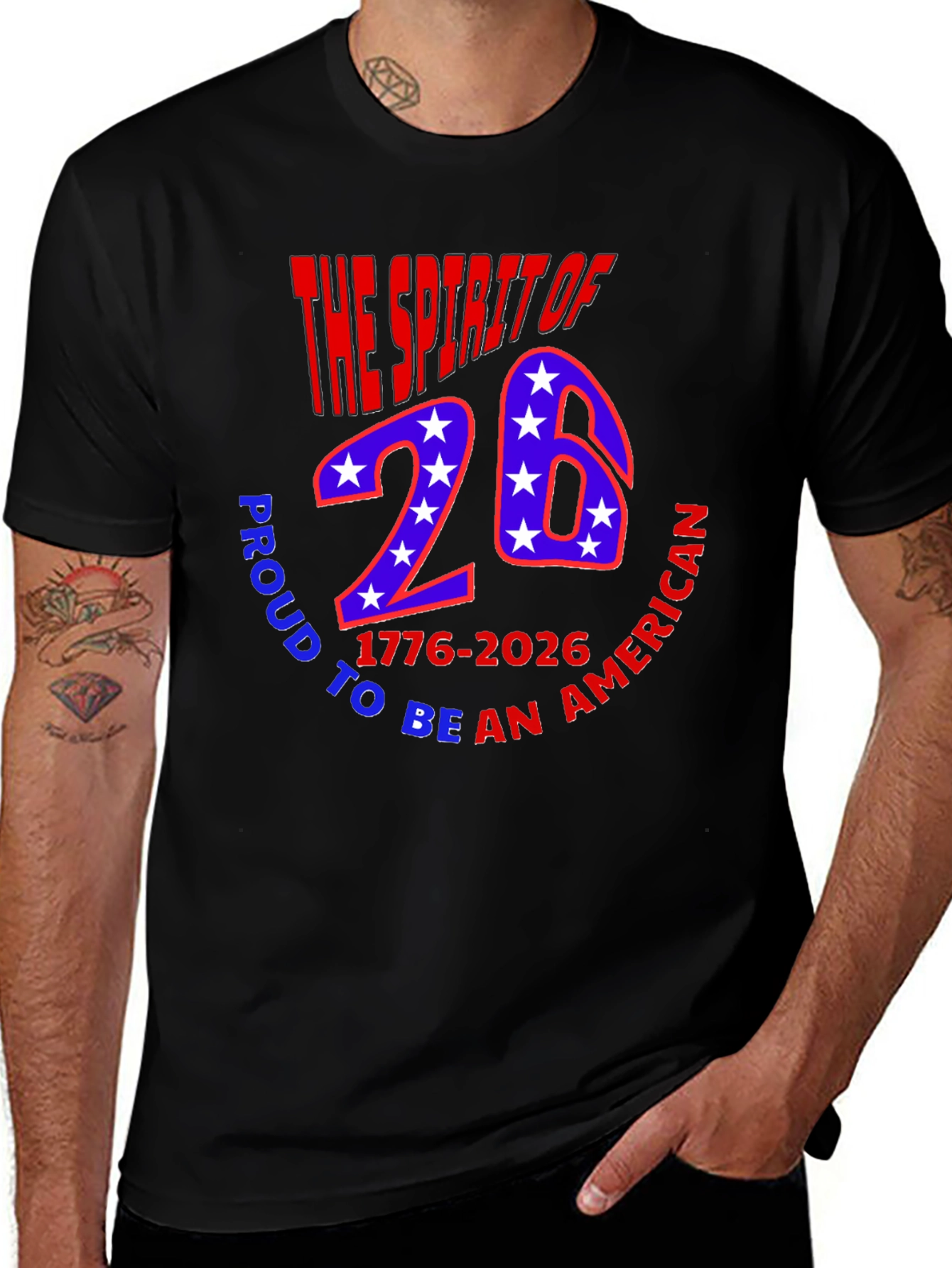 Spirit of 26 American Patriotic T-Shirt