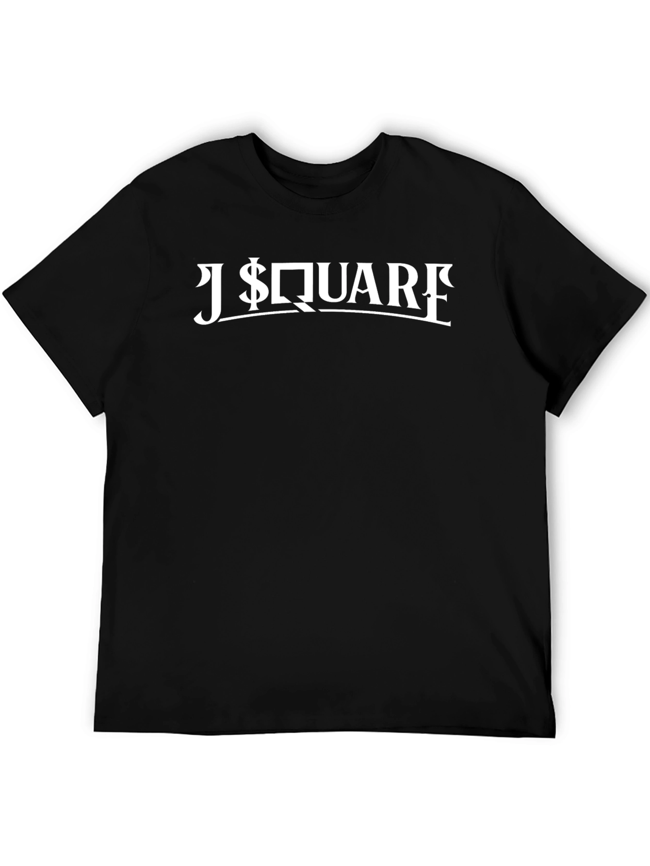 J$quare Black Graphic T-Shirt