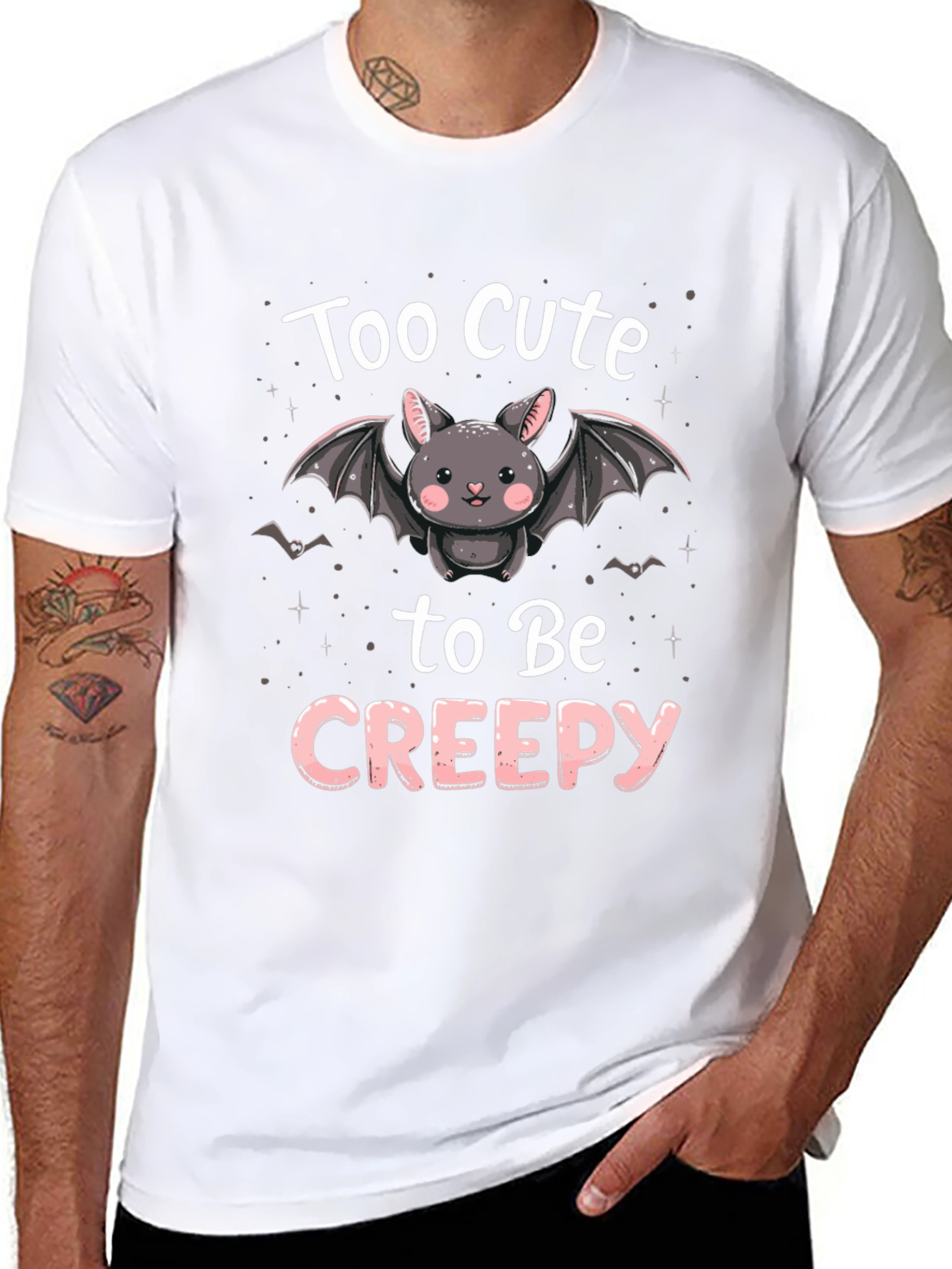 Cute Bat T-Shirt - Too Cute to Be Creepy