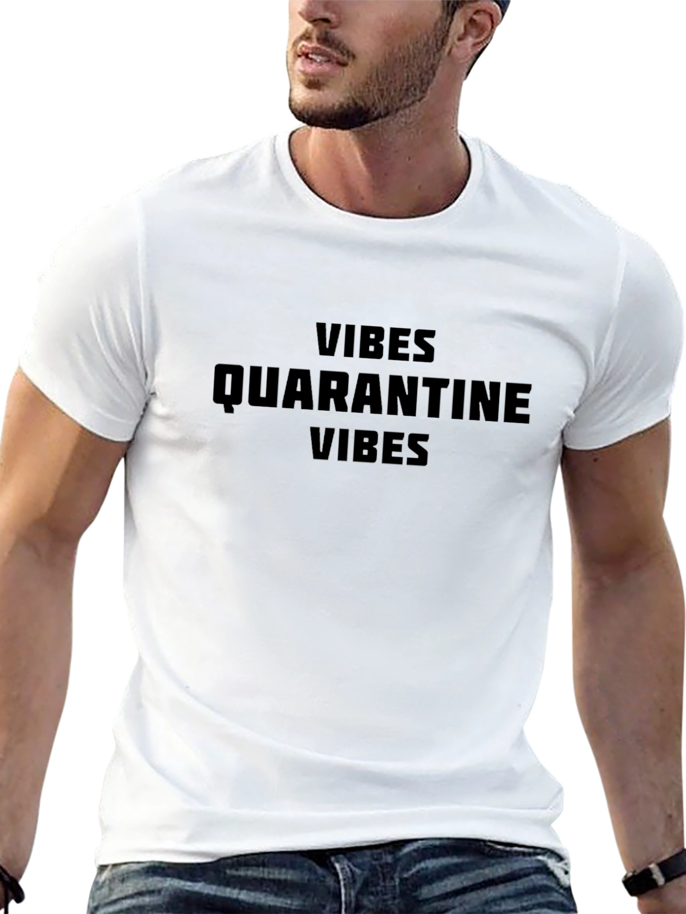 Quarantine Vibes Black T-Shirt
