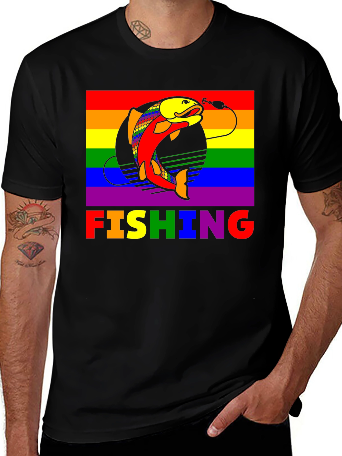 LGBTQ Pride Fishing T-Shirt