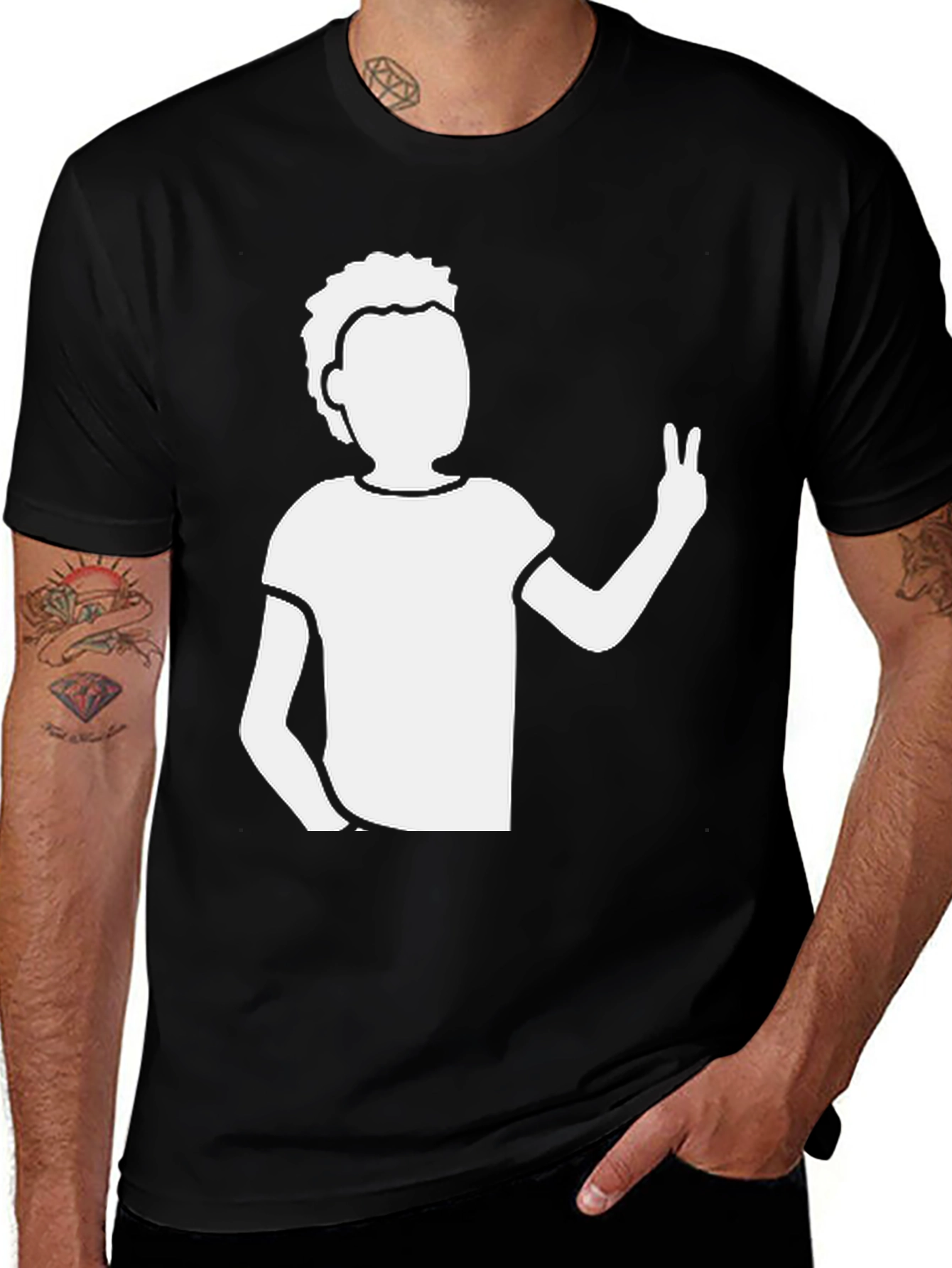 Peace Sign Graphic Tee - Cool & Casual