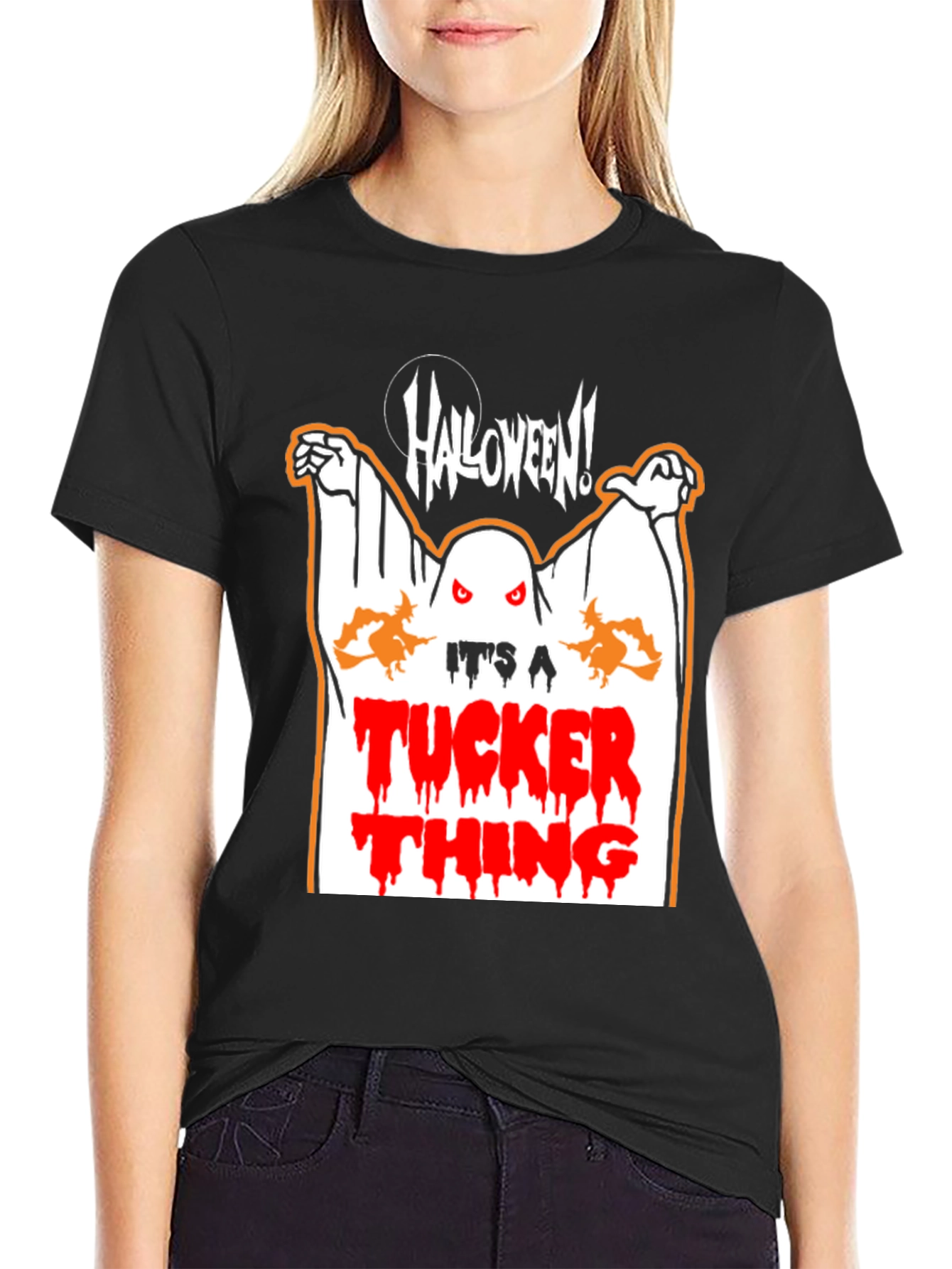 Halloween Tucker Thing Black T-Shirt