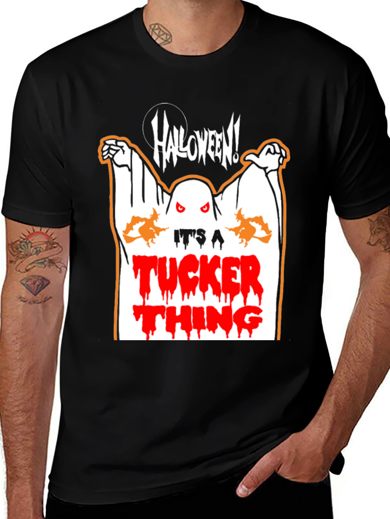 Halloween Tucker Thing Black T-Shirt