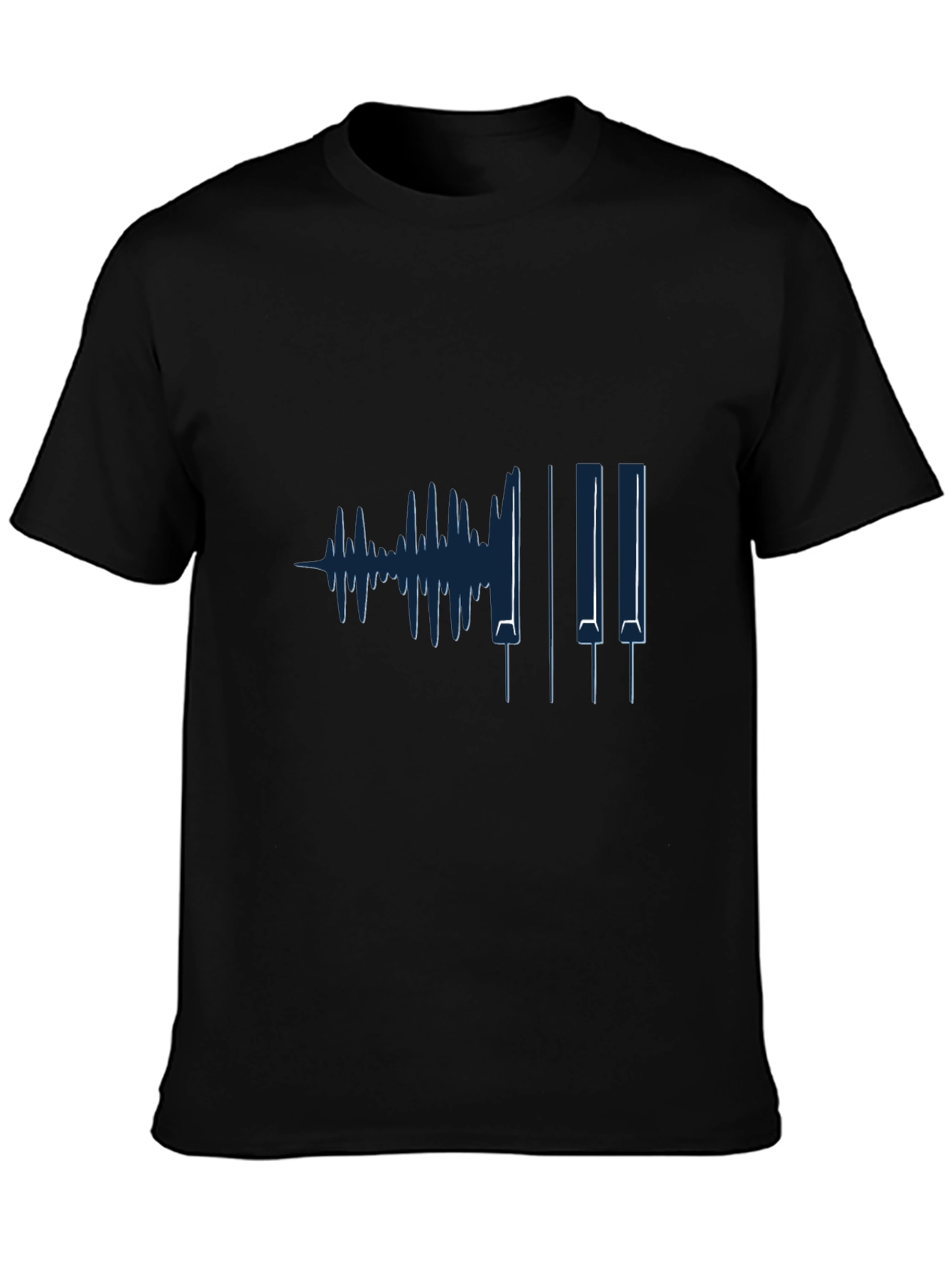 Piano Keys & Waveform Graphic Tee