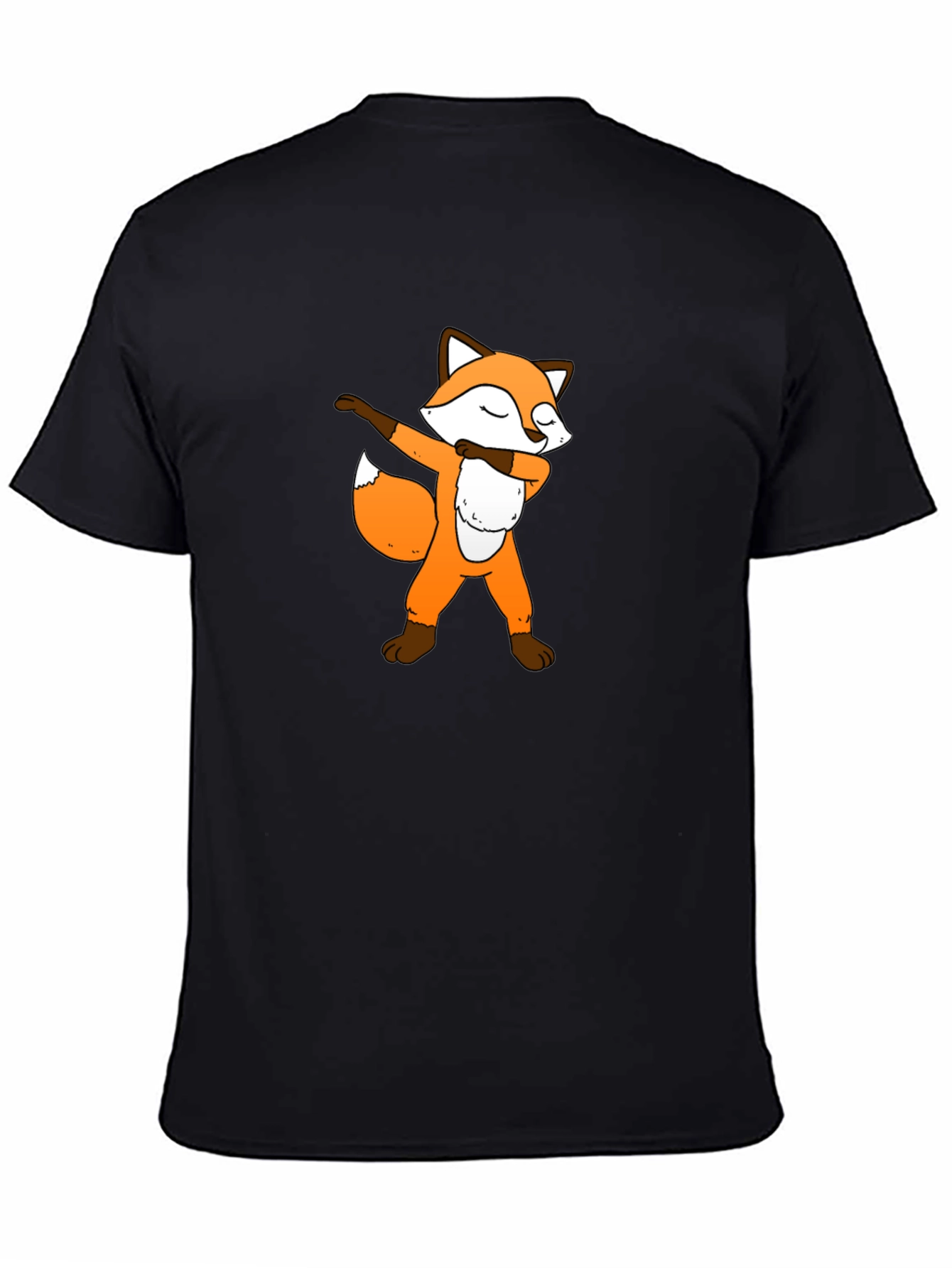 Dabbing Fox Black Graphic Tee