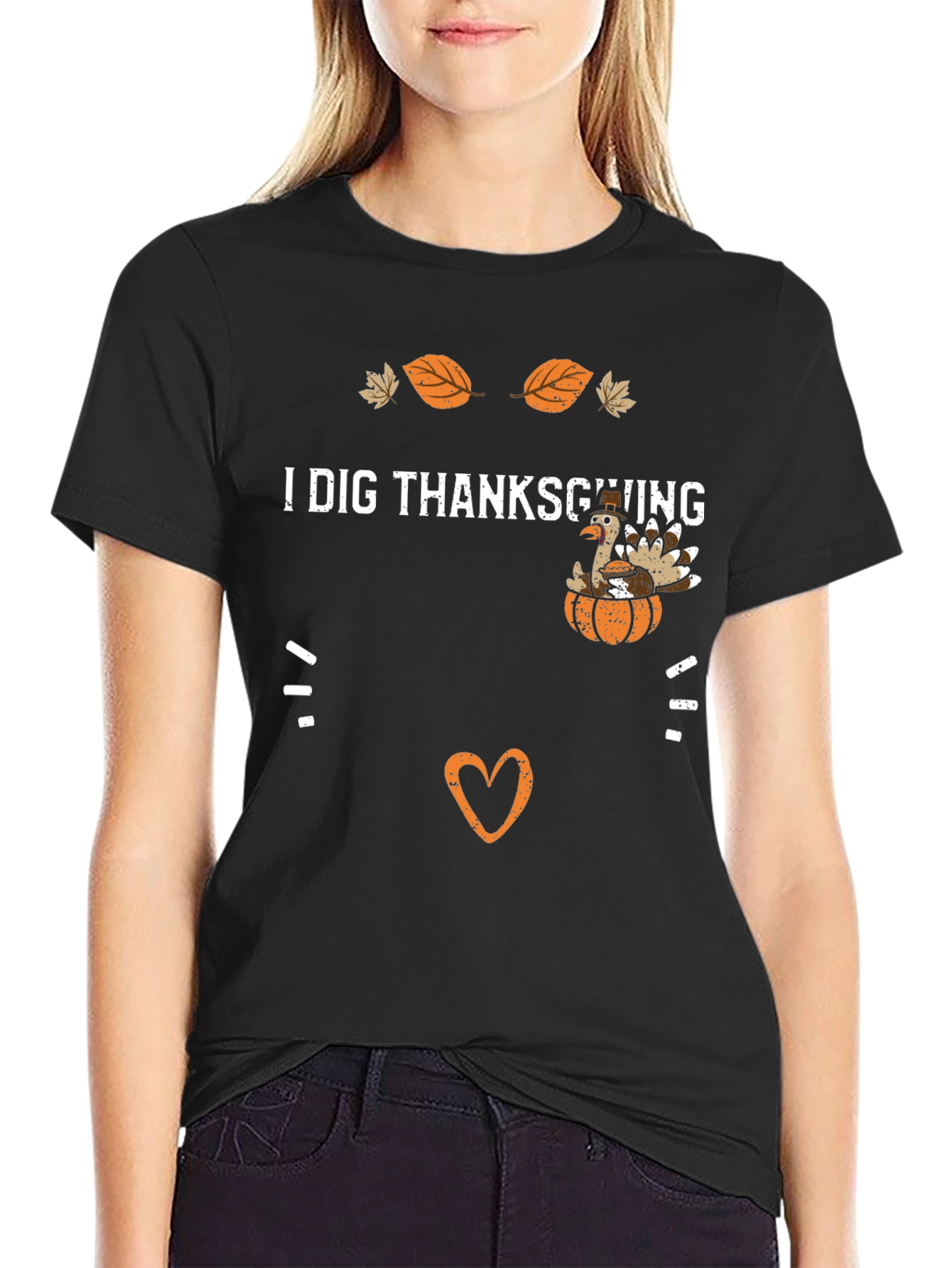 Thanksgiving Turkey Graphic Tee - I Dig Thanksgiving