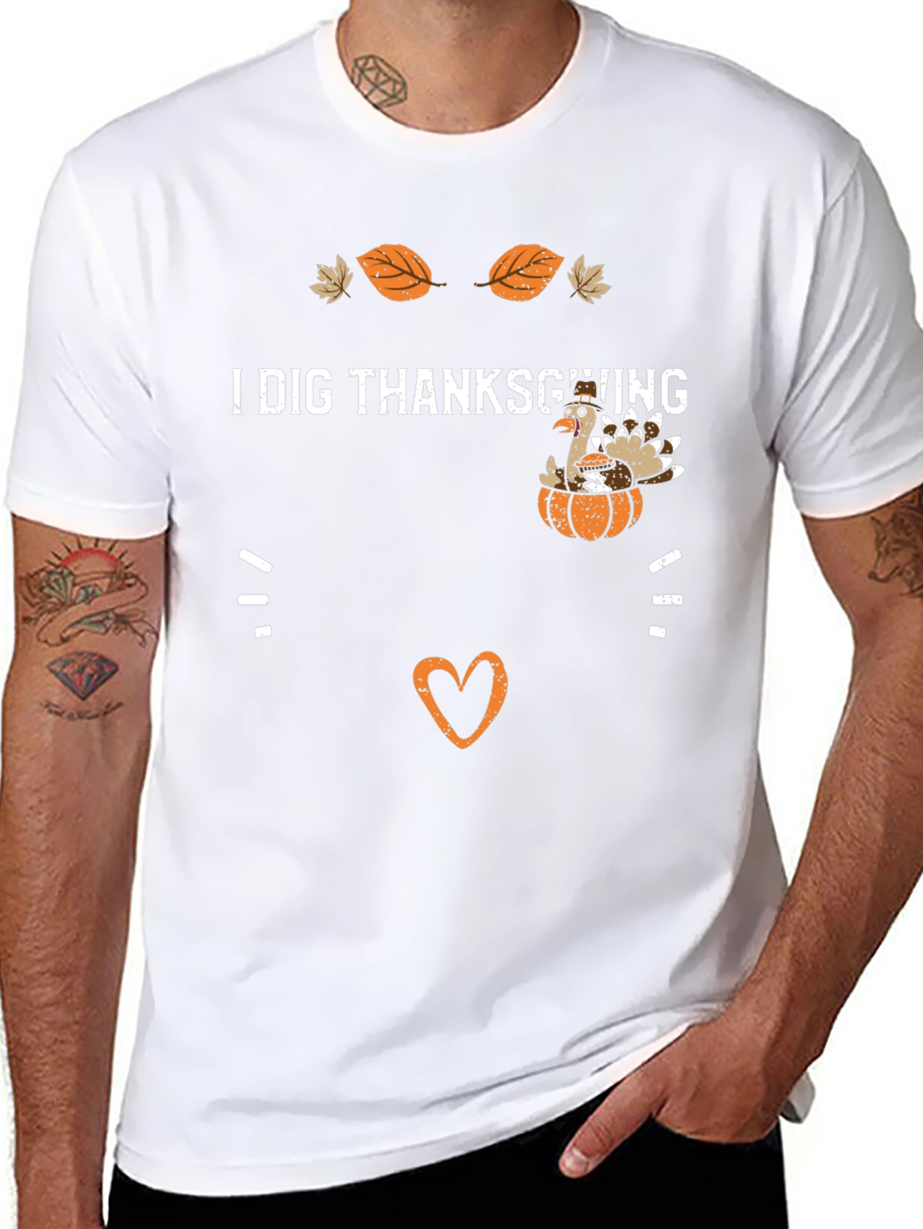 Thanksgiving Turkey Graphic Tee - I Dig Thanksgiving