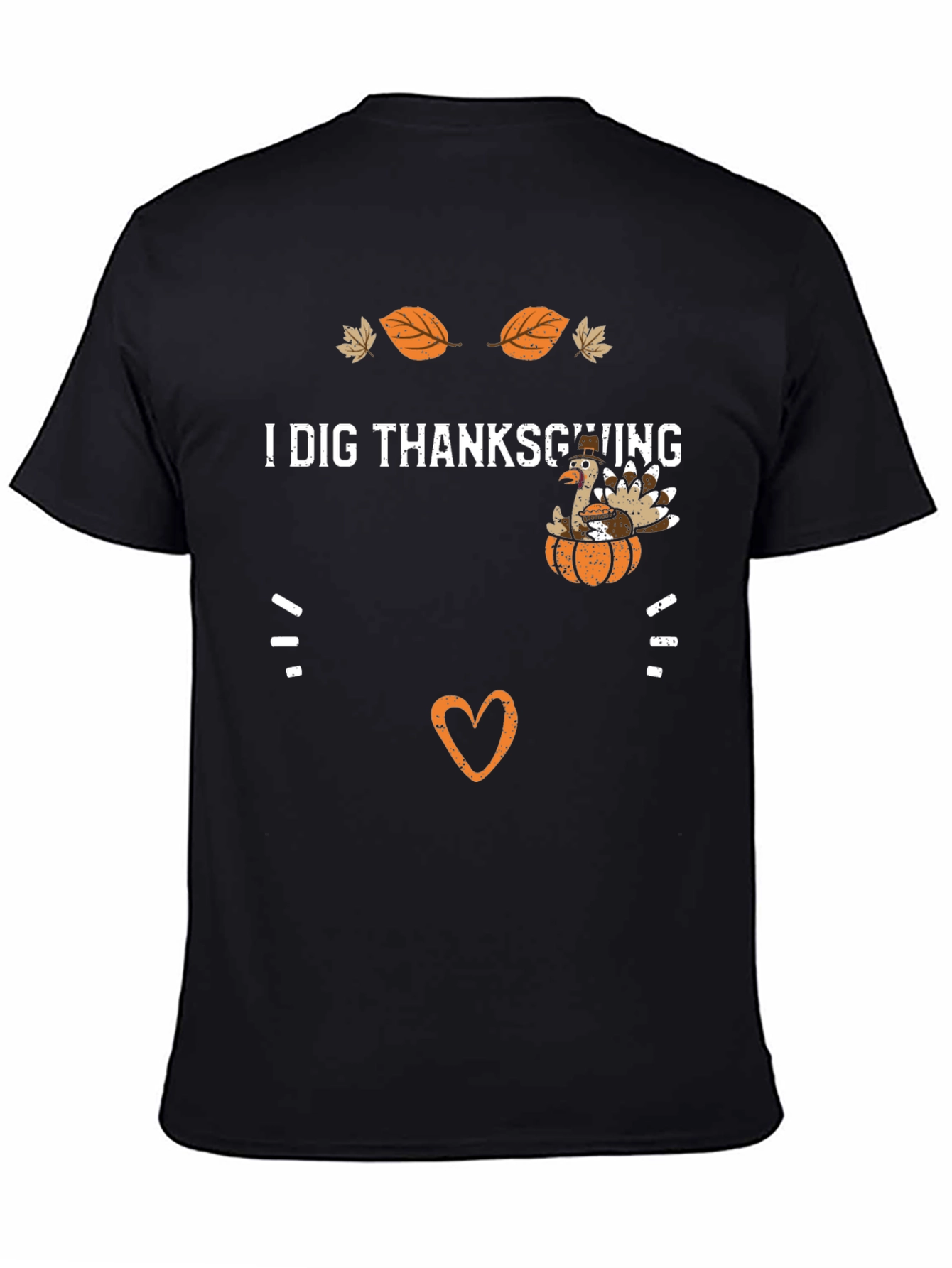 Thanksgiving Turkey Graphic Tee - I Dig Thanksgiving