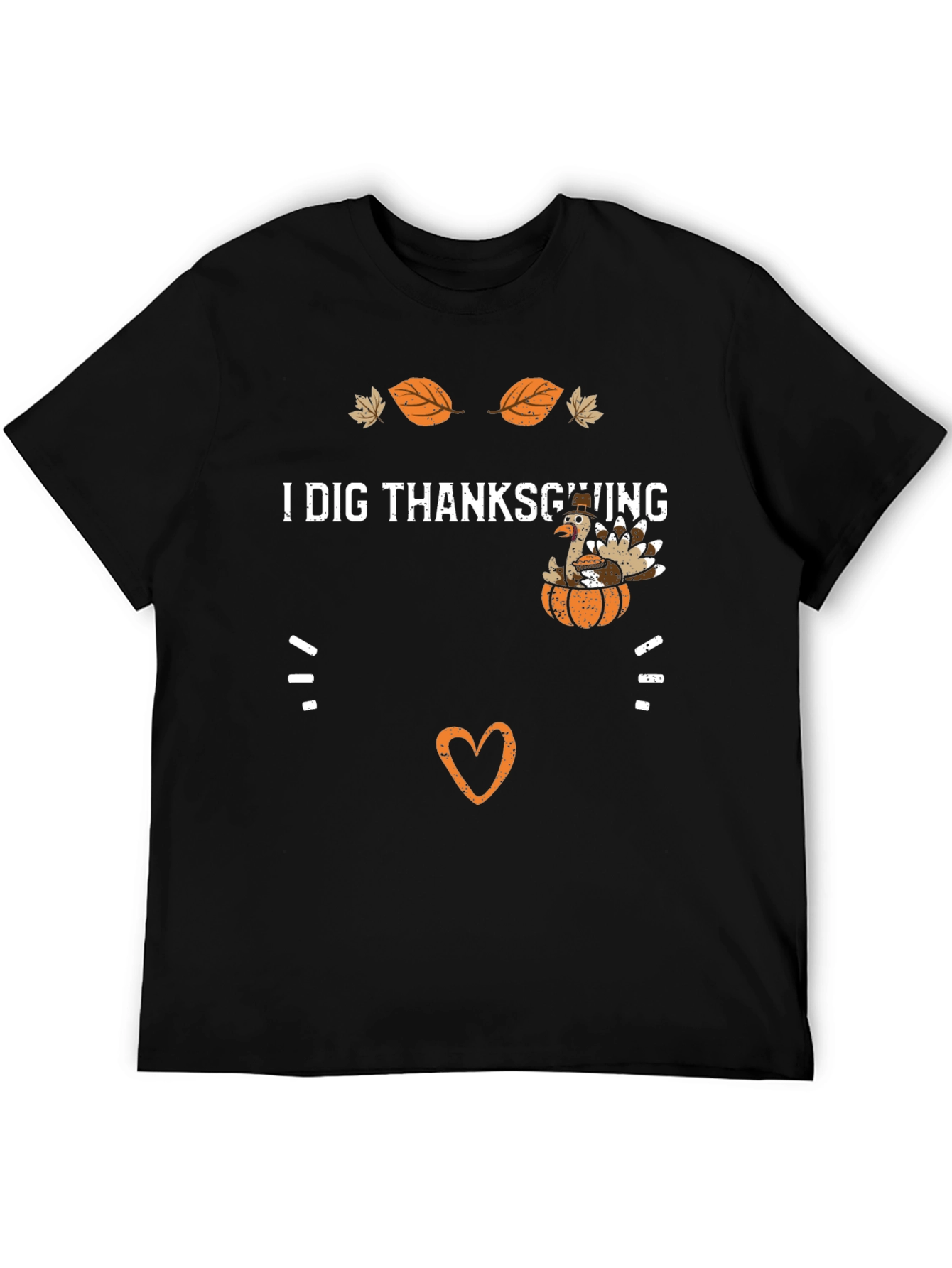 Thanksgiving Turkey Graphic Tee - I Dig Thanksgiving