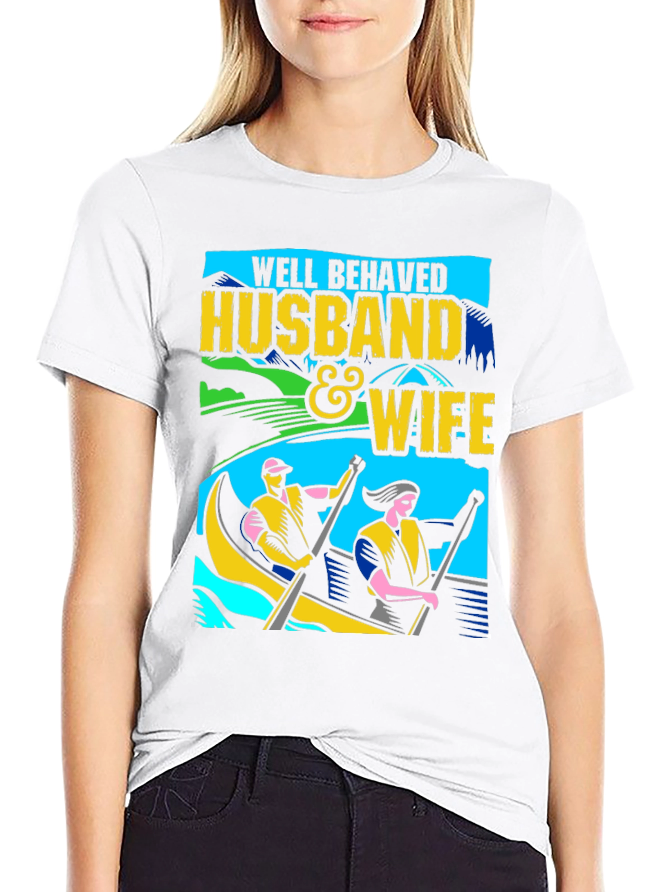 Well Behaved Husband & Wife Rowing T-Shirt