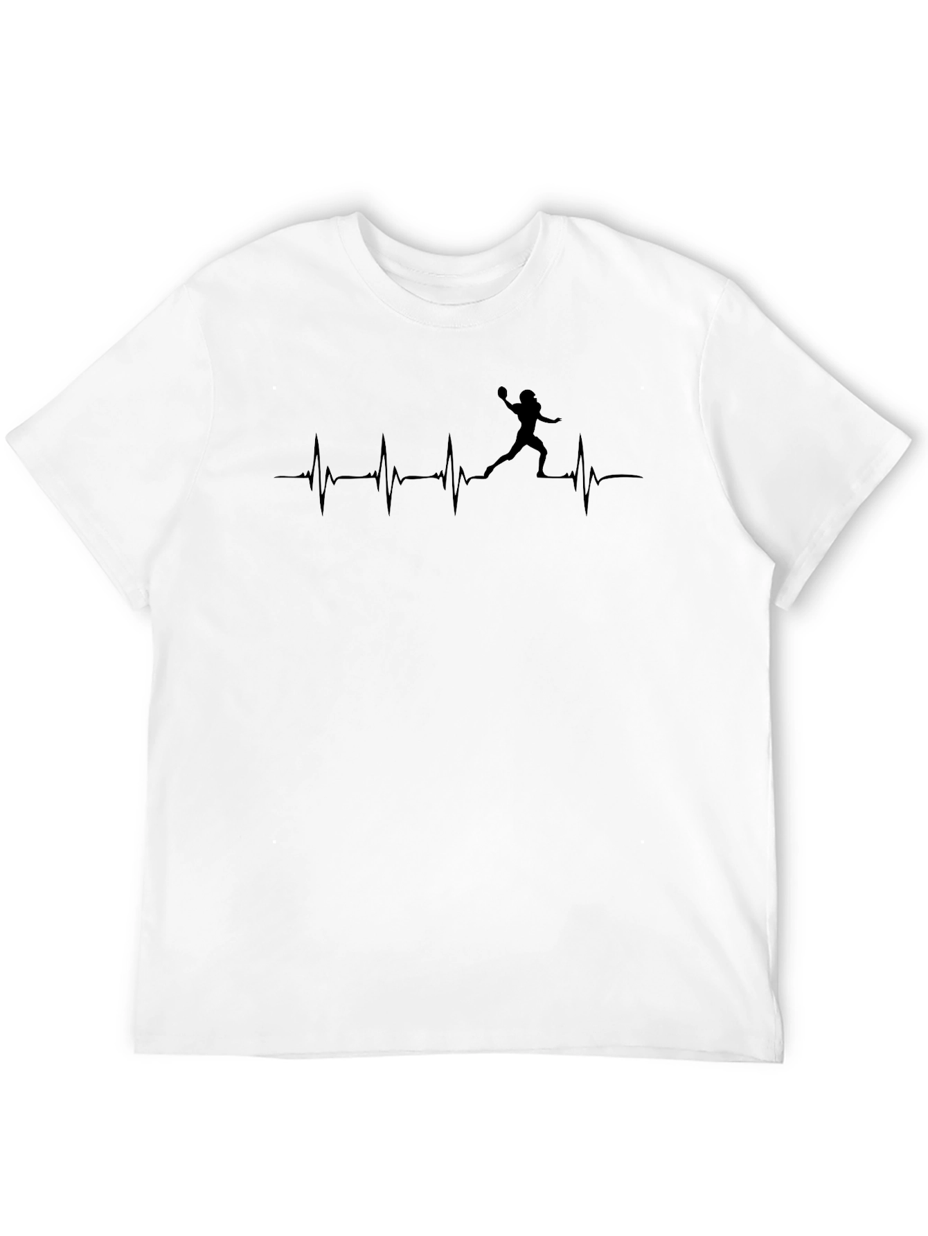 Football Heartbeat T-Shirt - Unisex