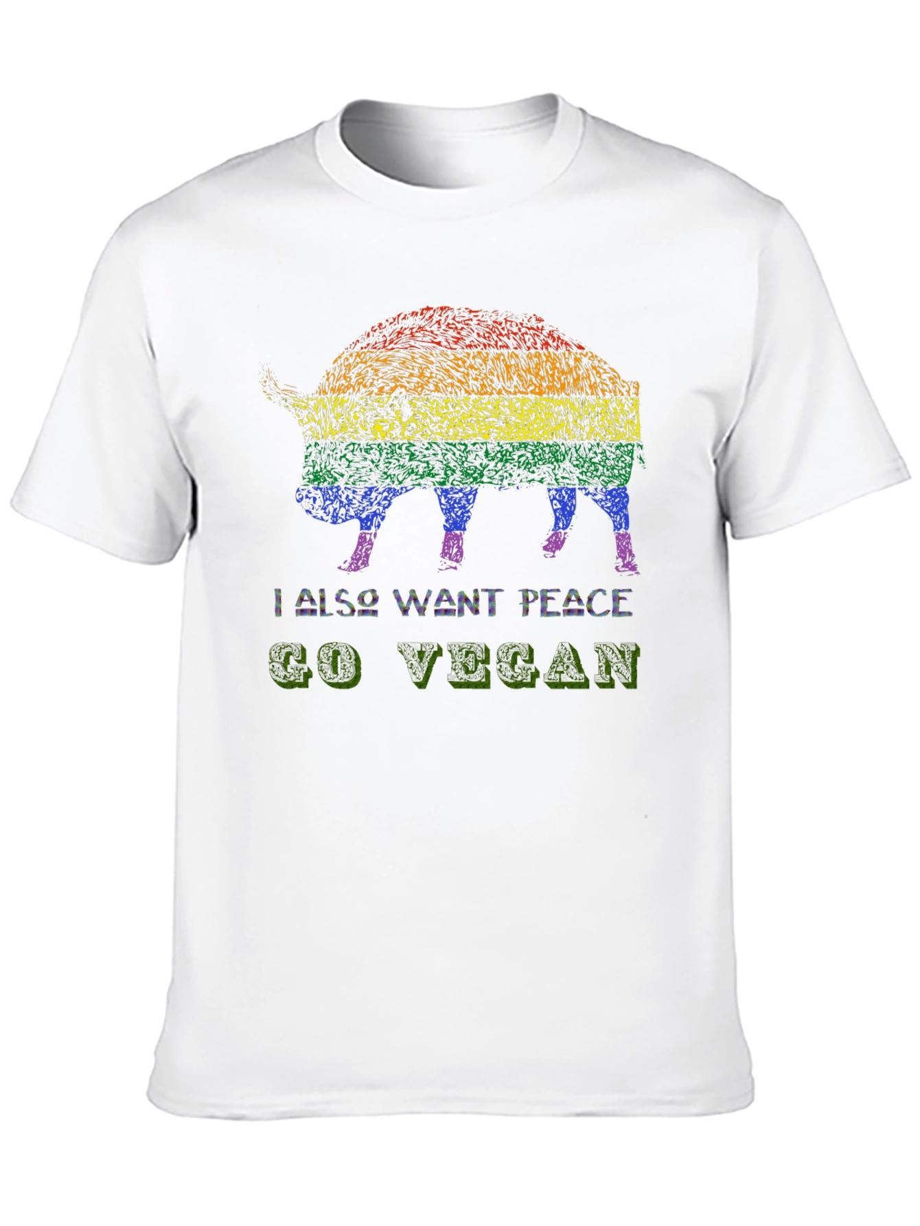 Vegan Pride Pig Graphic Tee