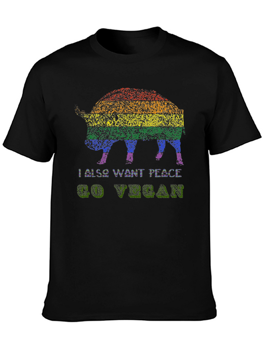 Vegan Pride Pig Graphic Tee