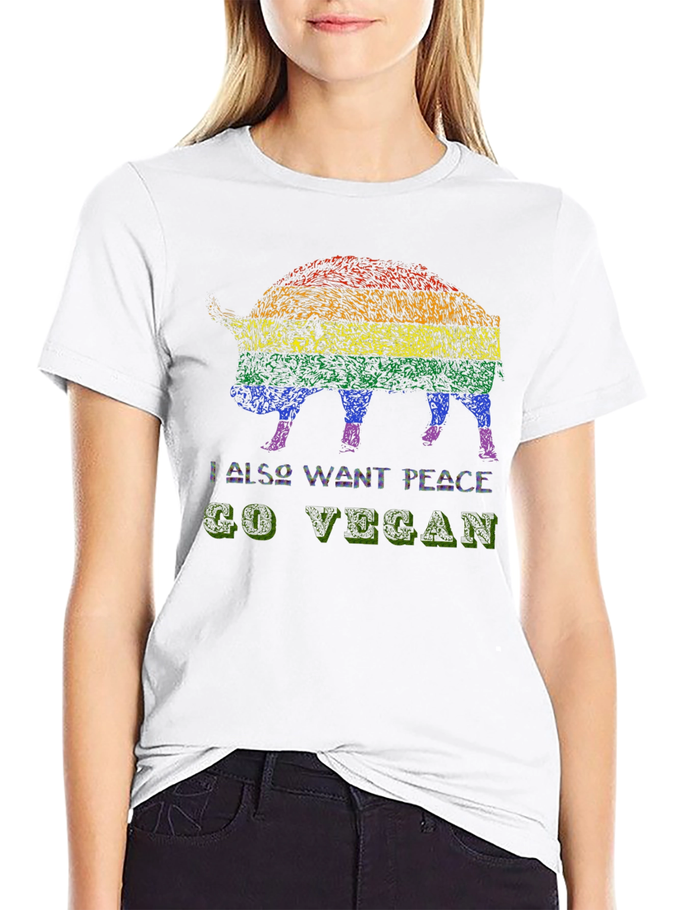 Vegan Pride Pig Graphic Tee