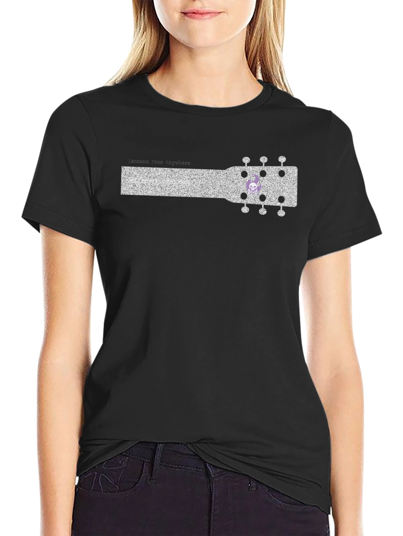Cool Guitar Headstock Graphic T-Shirt