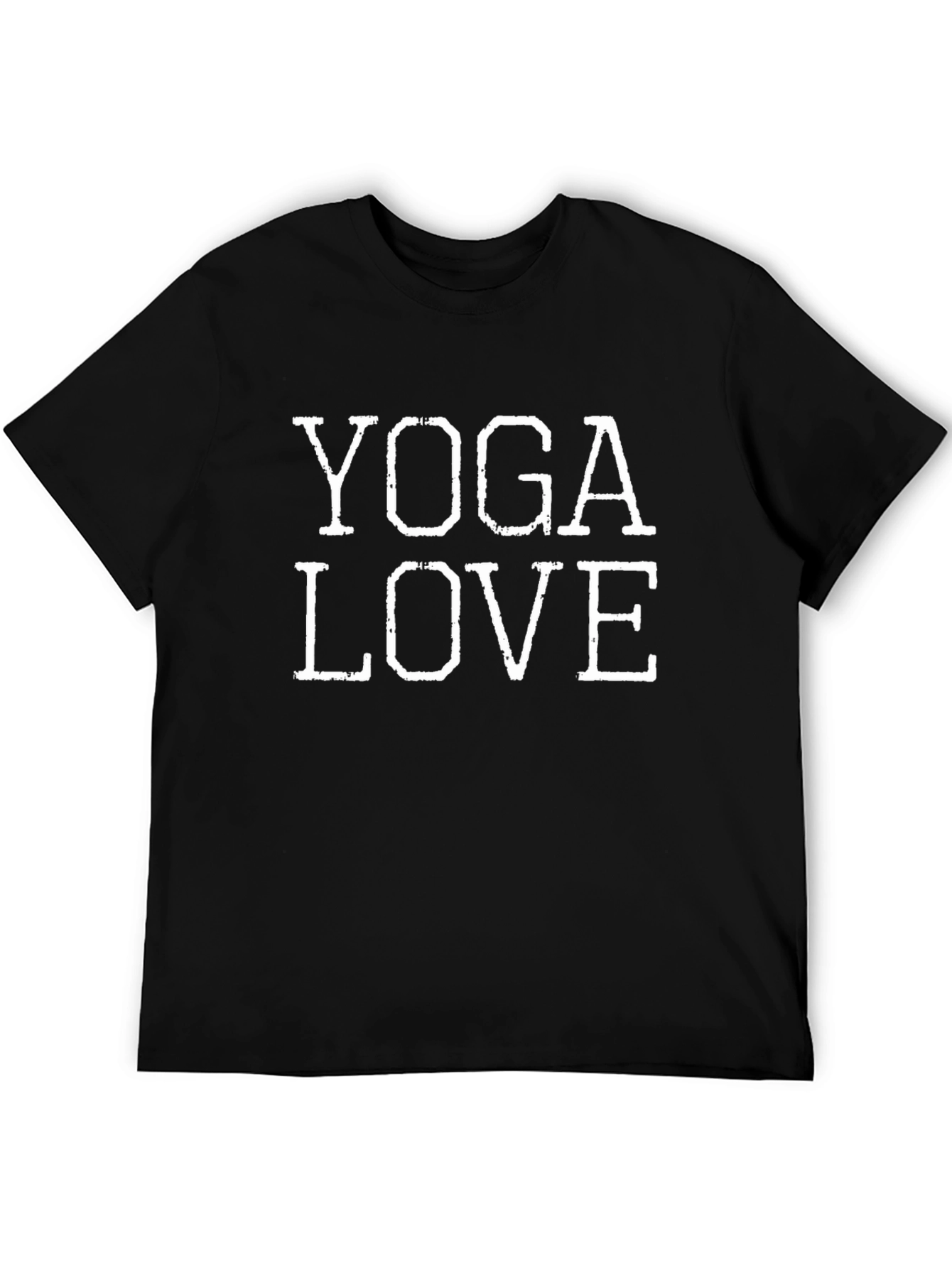 Yoga Love Graphic Tee - Black Cotton Blend