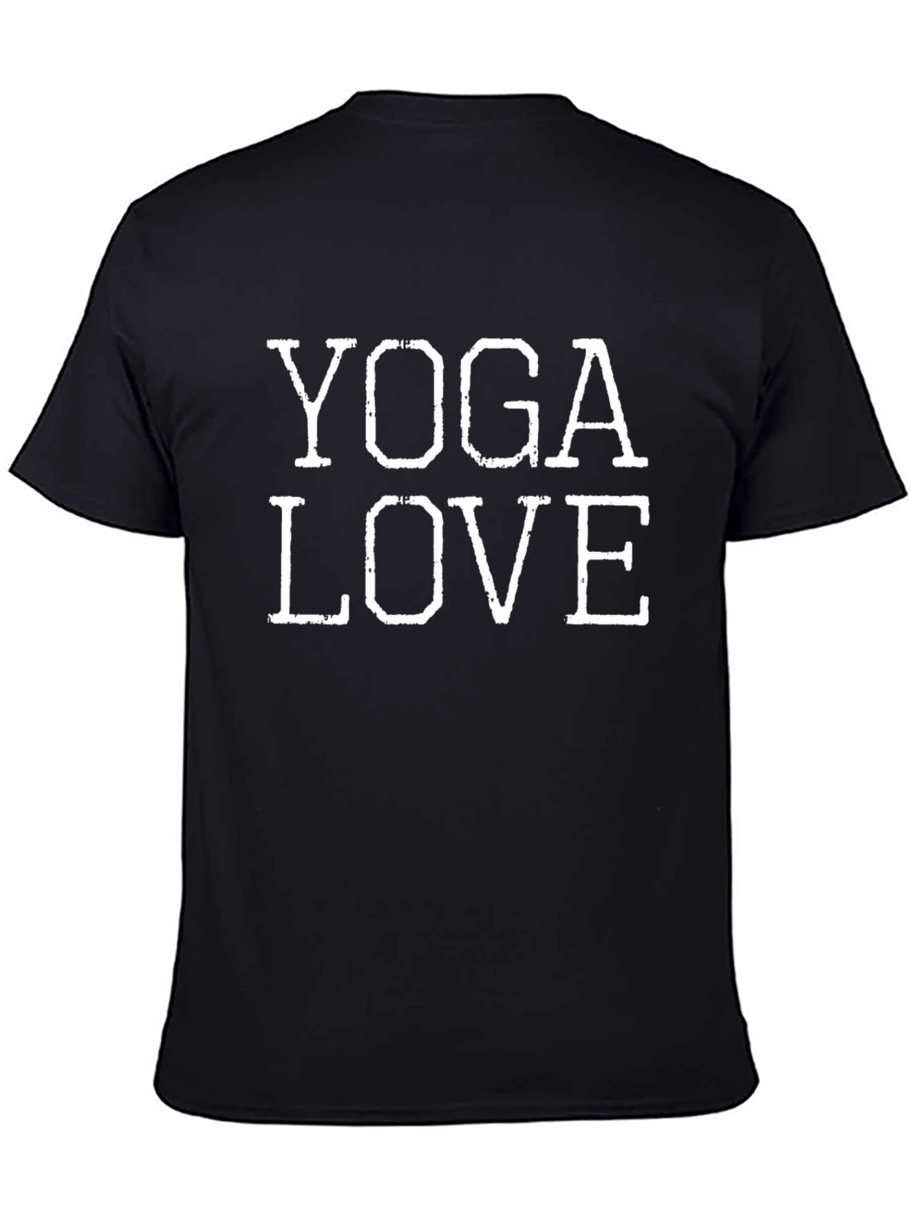 Yoga Love Graphic Tee - Black Cotton Blend
