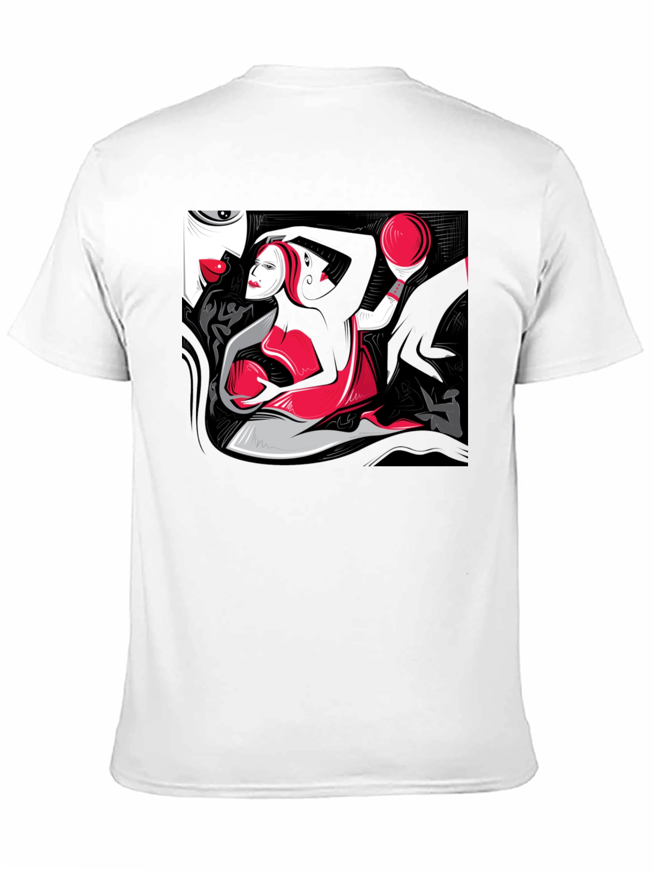 Abstract Art Graphic Tee - Modern Style Shirt