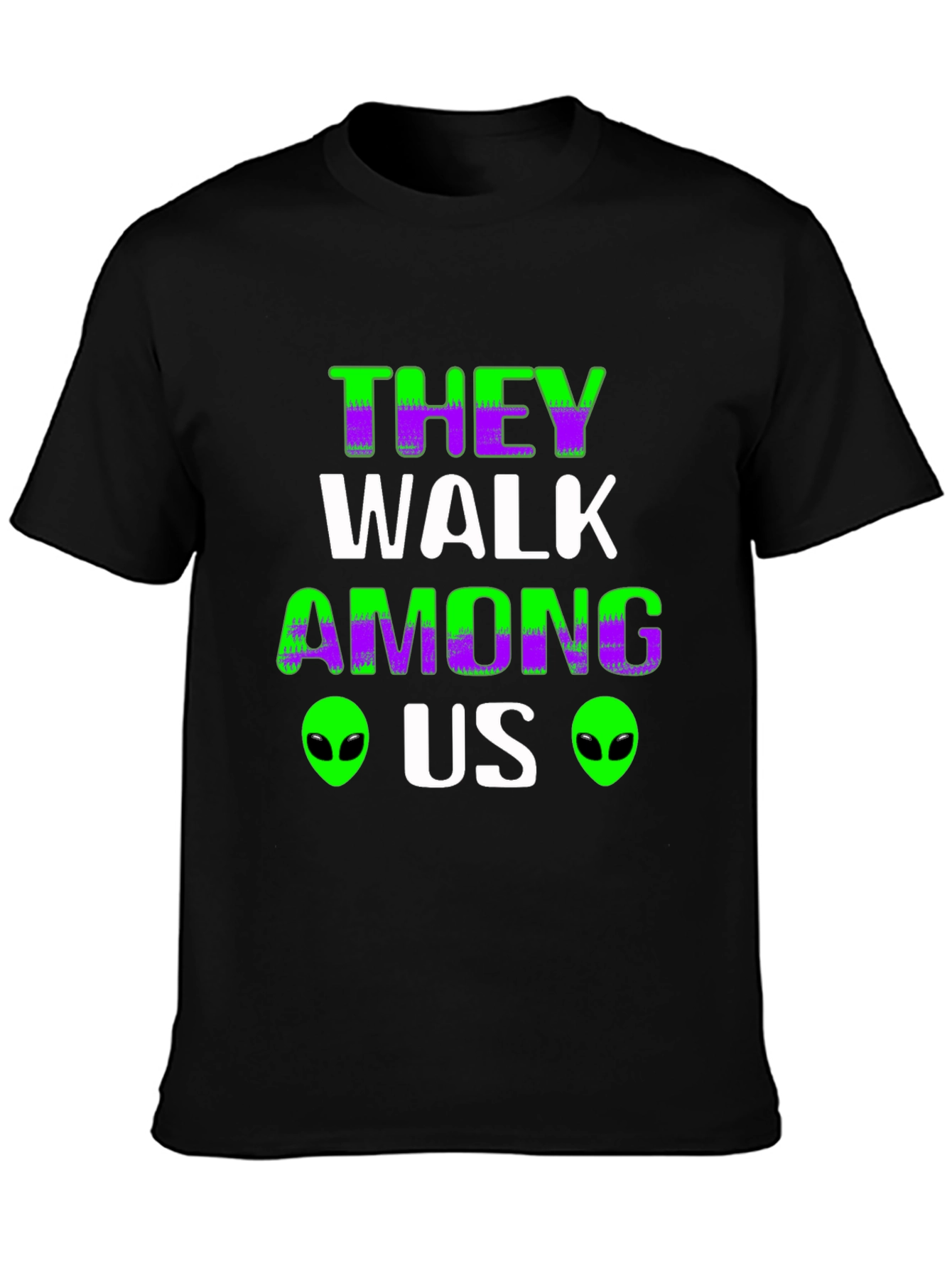 They Walk Among Us Alien Graphic T-Shirt