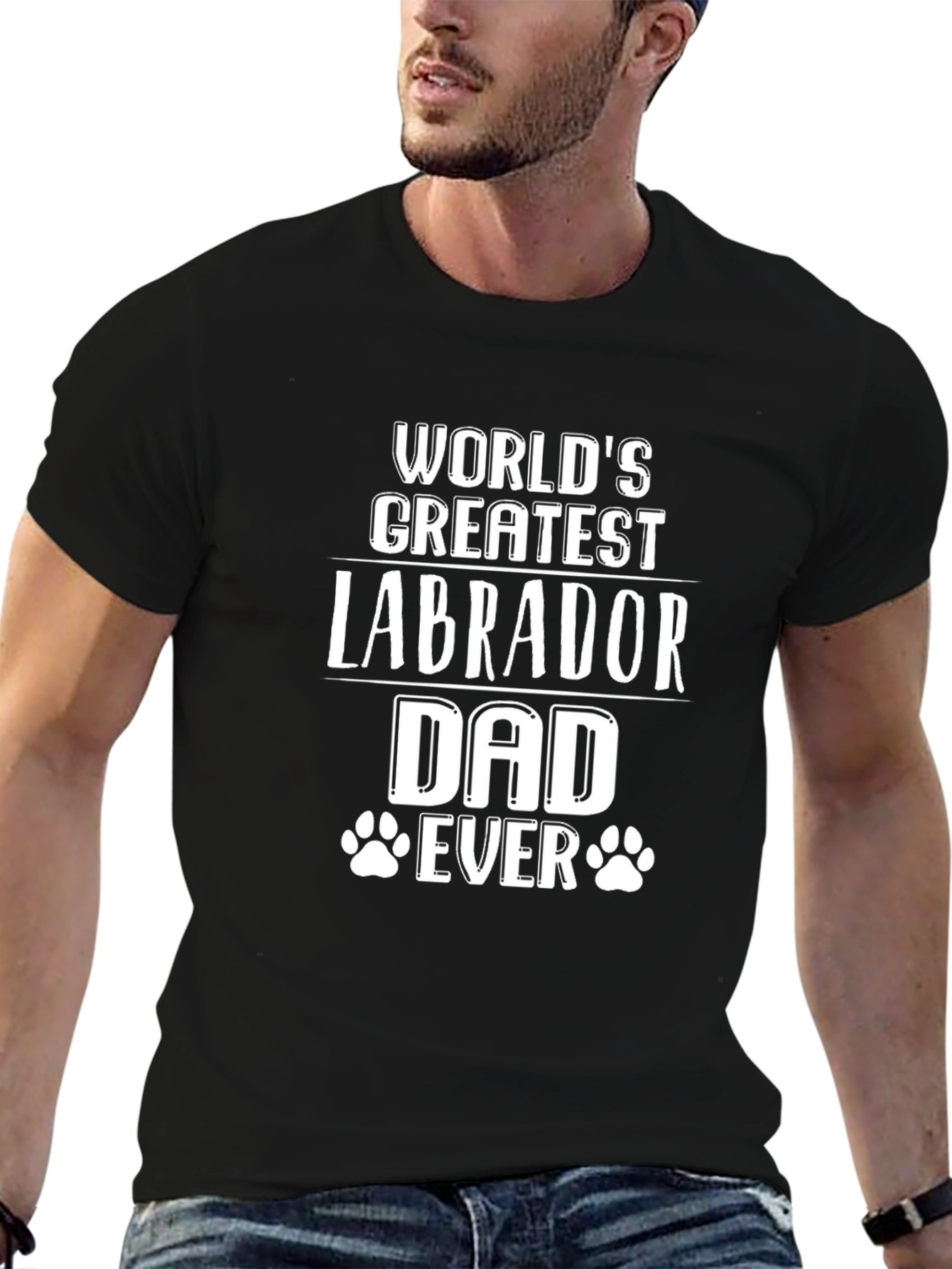 World’s Greatest Labrador Dad Ever T-Shirt – Dog Lover Graphic Tee
