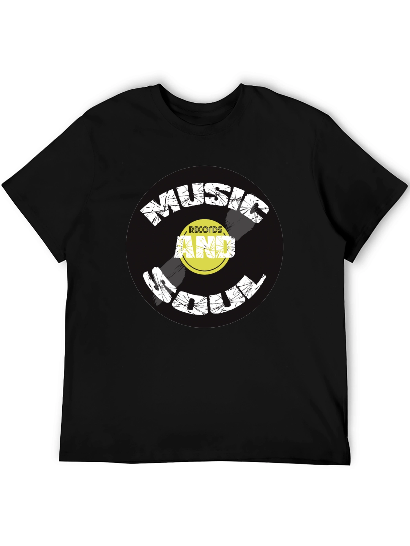 Music and Soul Black Graphic Tee