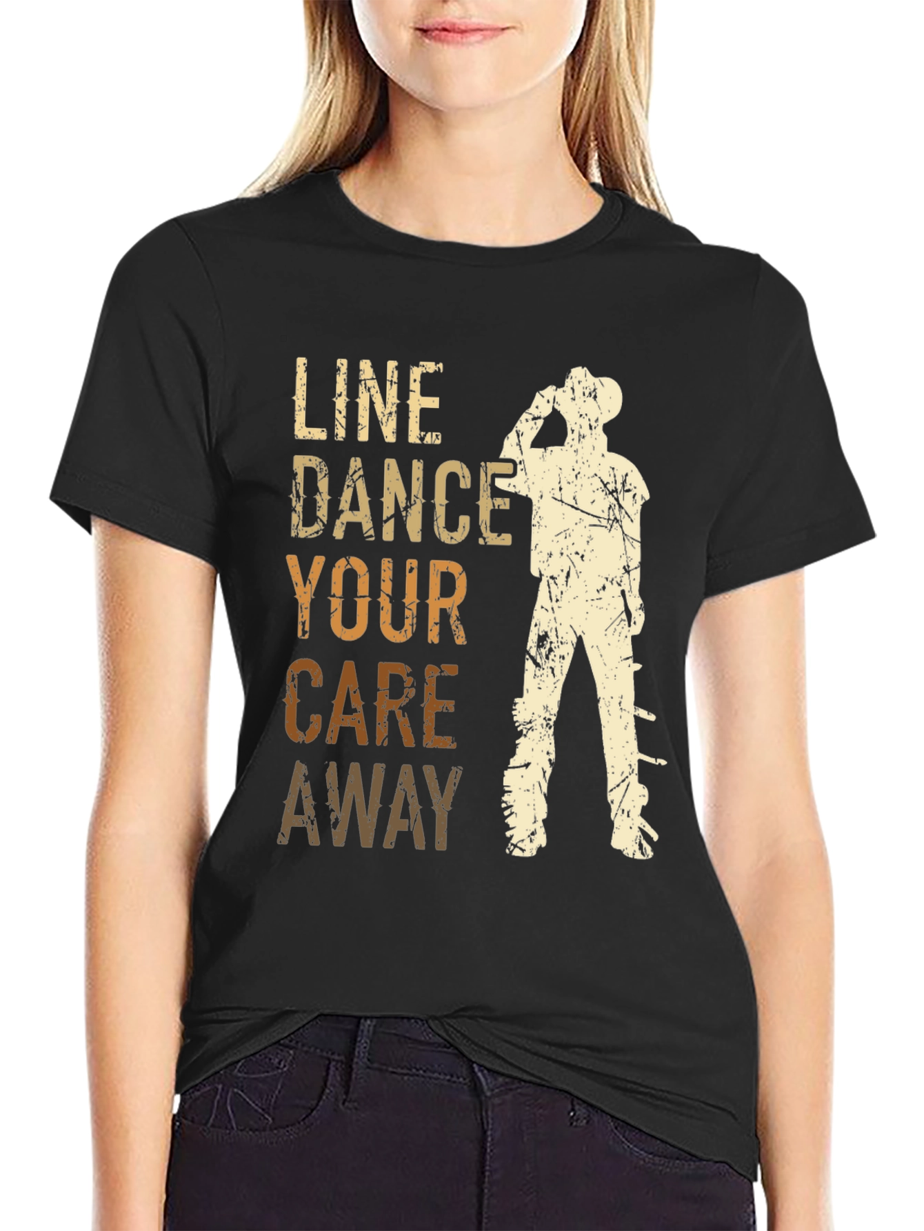 Line Dance Your Care Away T-Shirt
