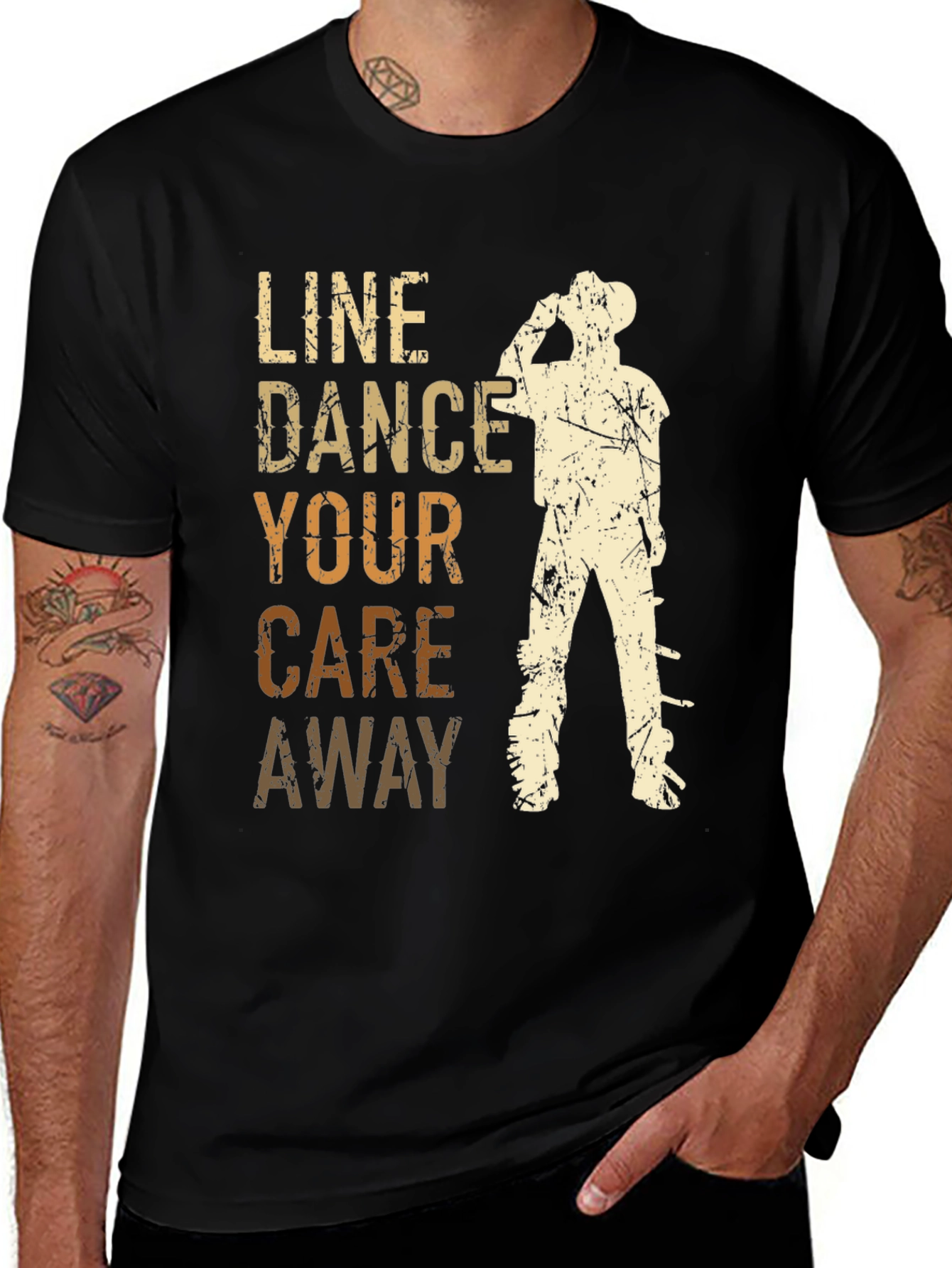 Line Dance Your Care Away T-Shirt