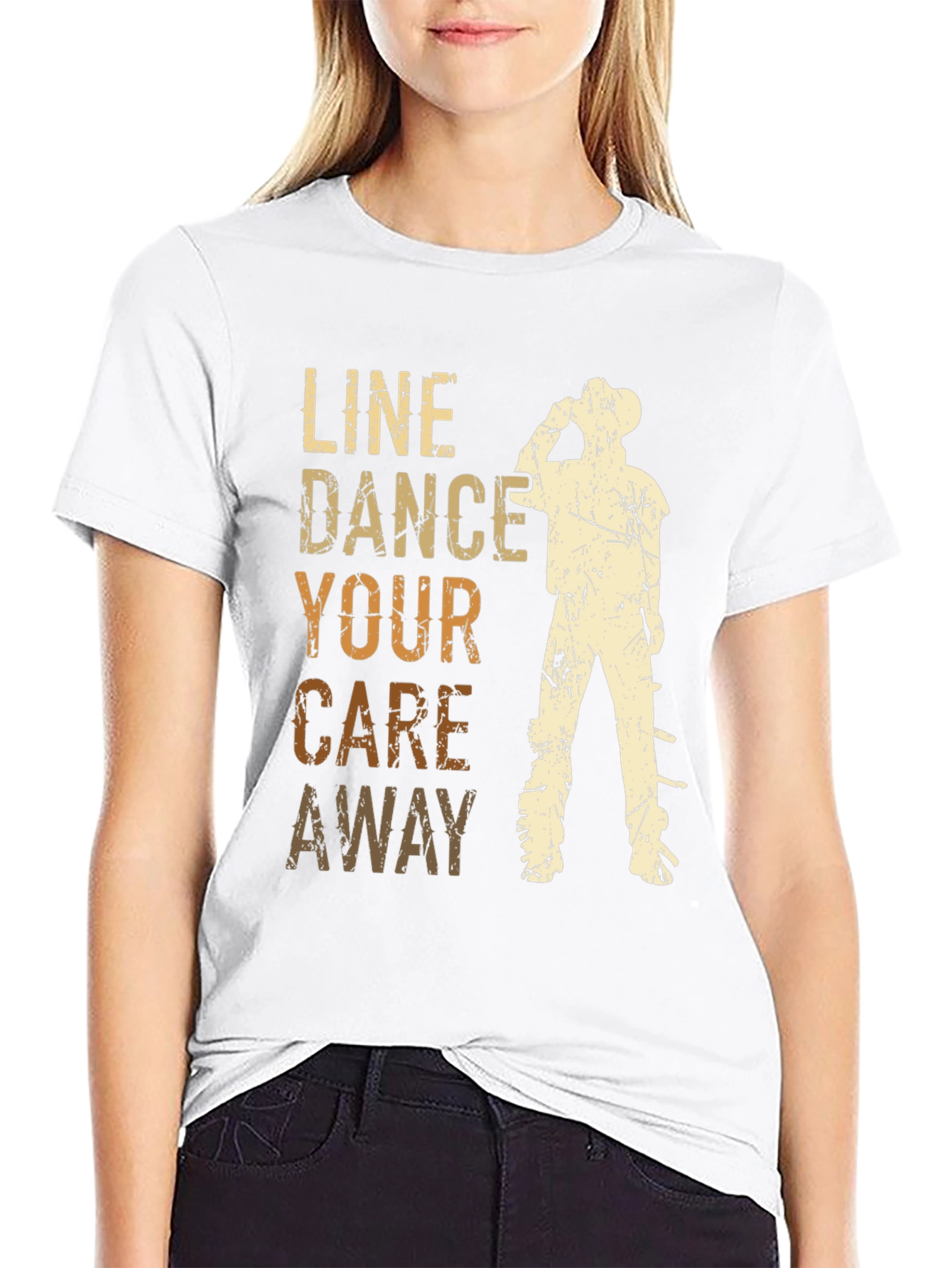 Line Dance Your Care Away T-Shirt