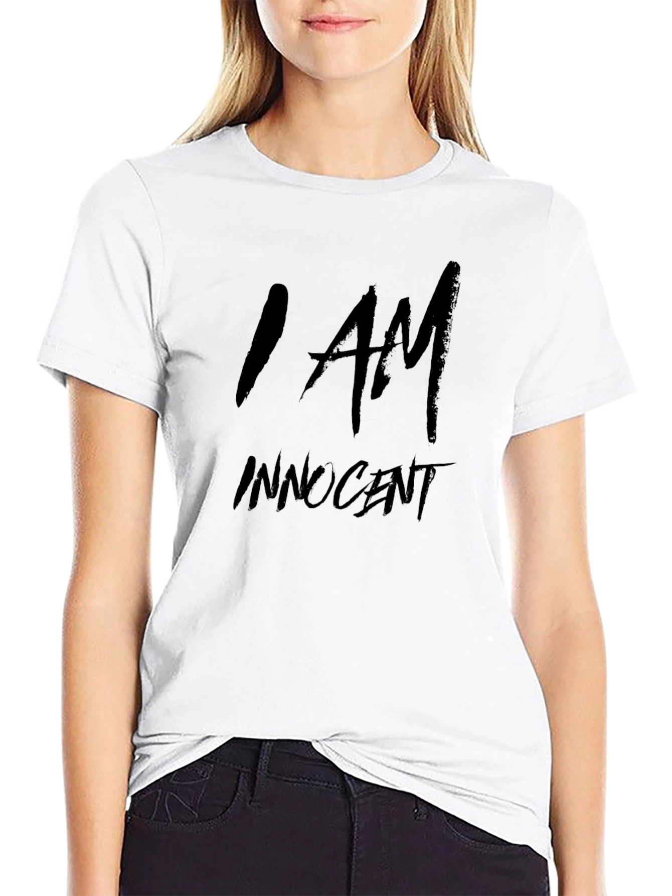 I am Innocent Graphic Black T-Shirt