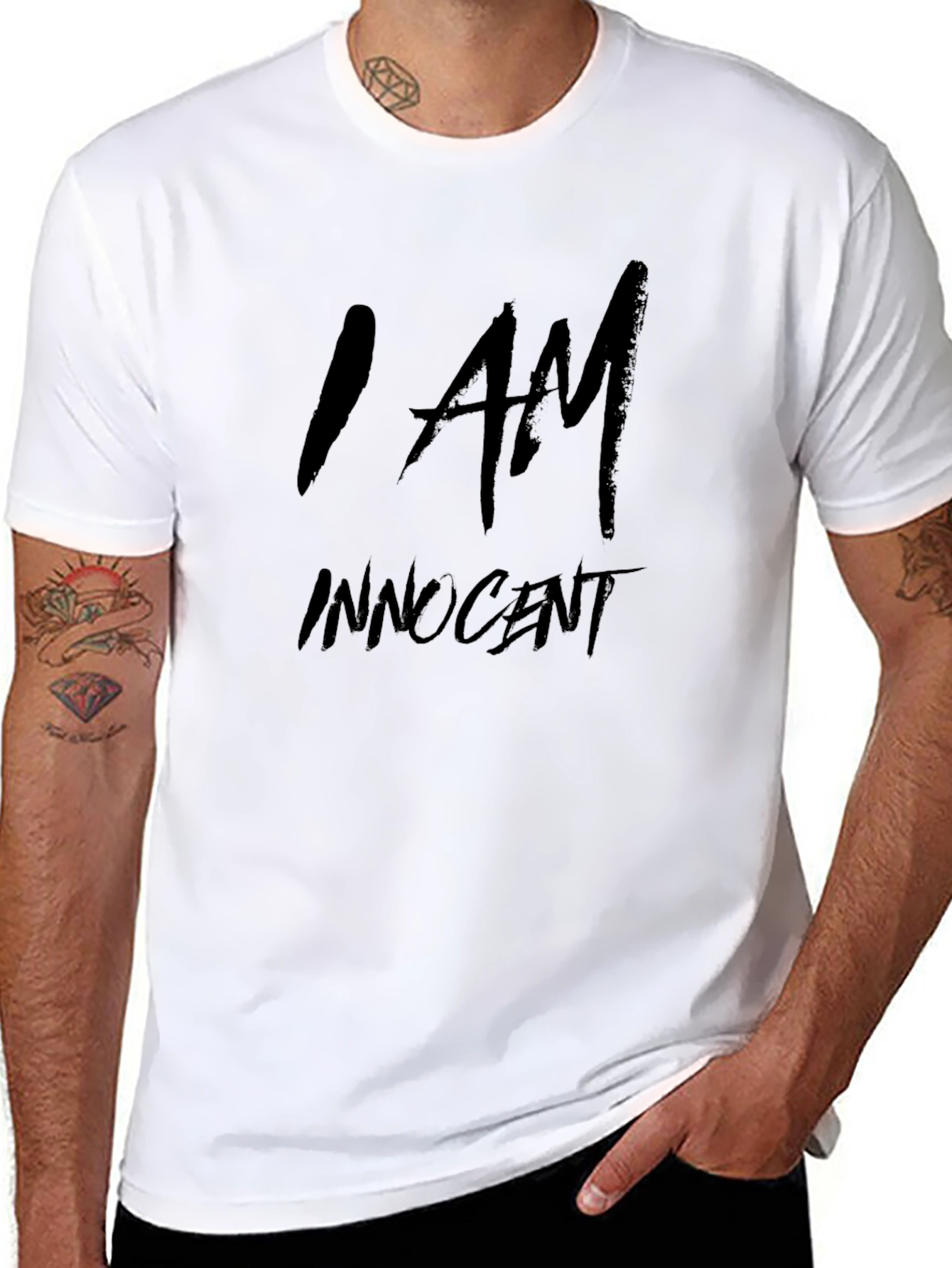 I am Innocent Graphic Black T-Shirt