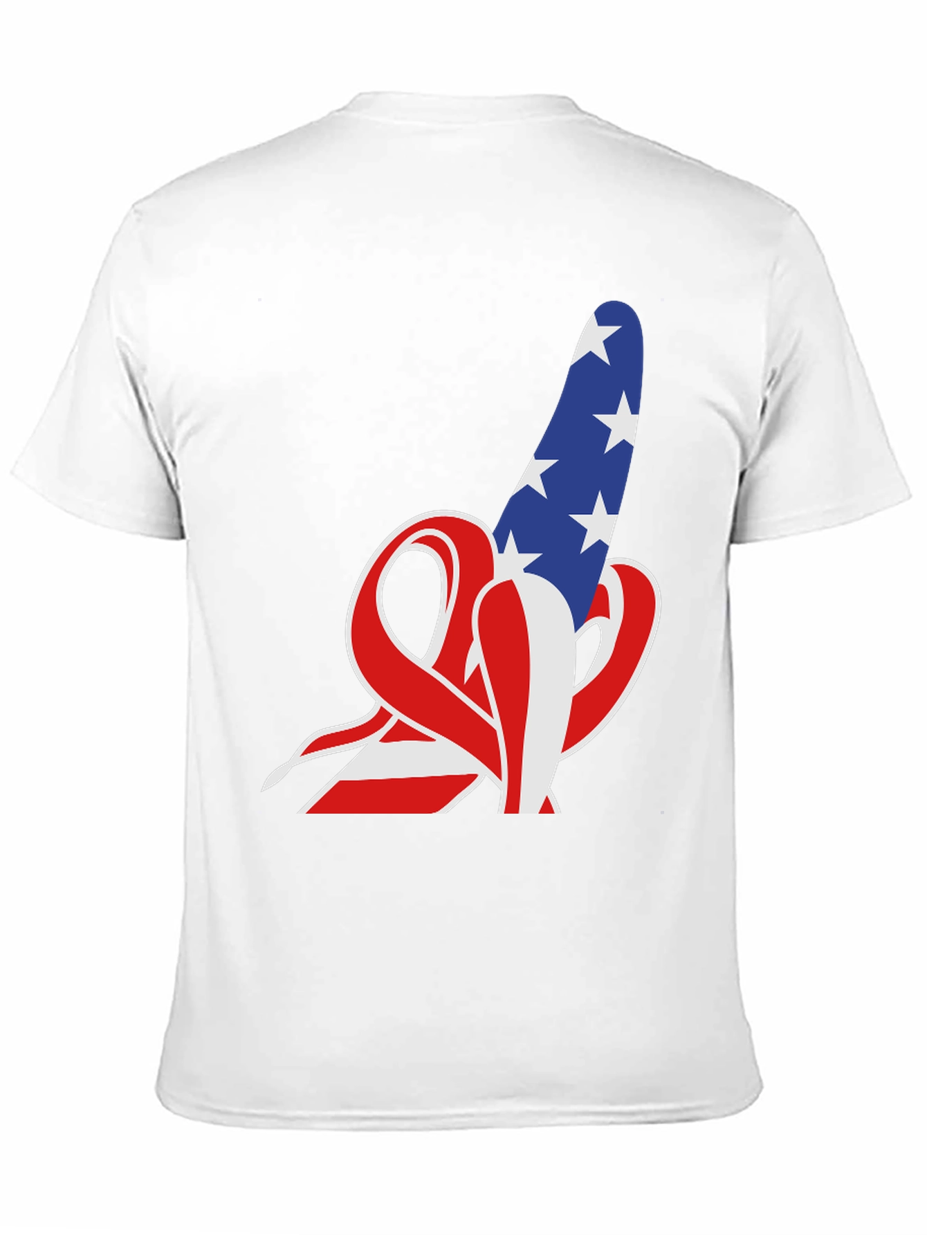 American Flag Rude Finger Gesture T-Shirt