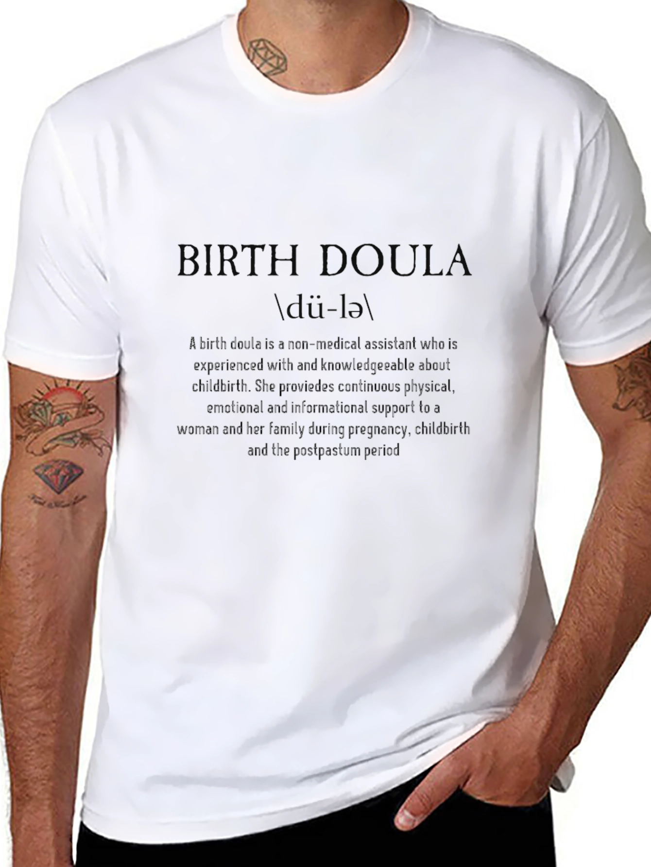 Birth Doula Definition T-Shirt - New Parent Gift