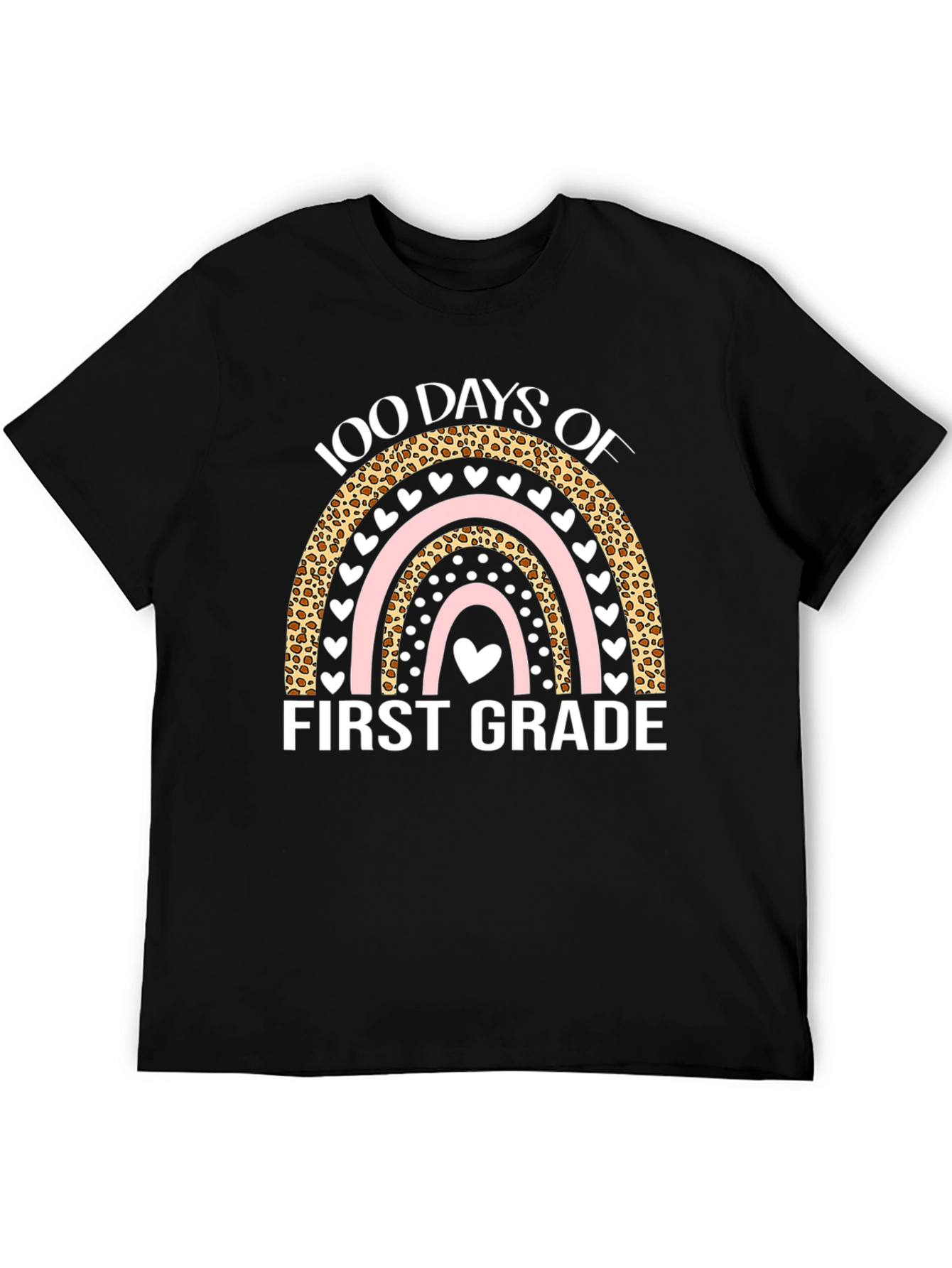 100 Days of First Grade T-Shirt - Rainbow Design