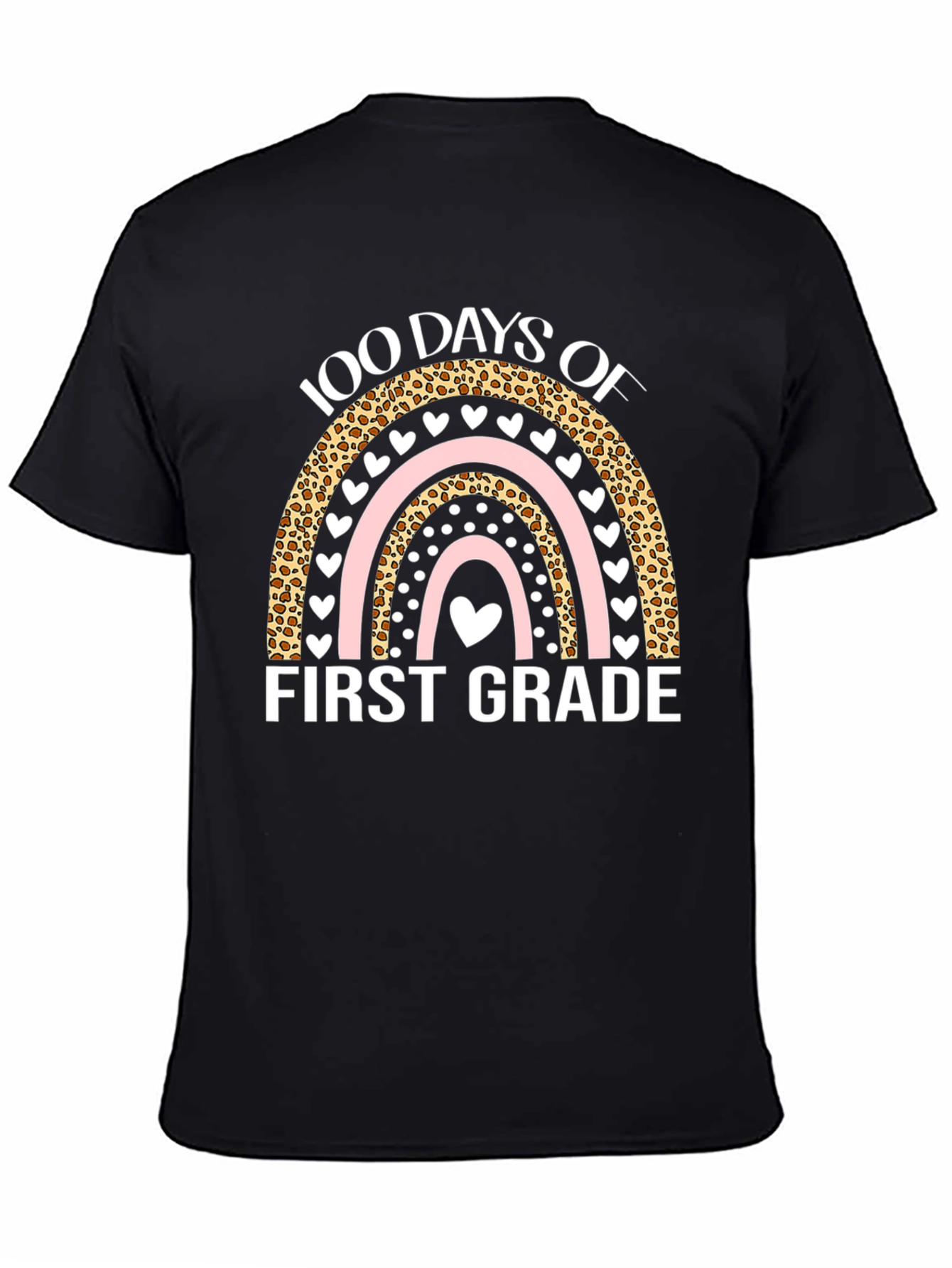 100 Days of First Grade T-Shirt - Rainbow Design