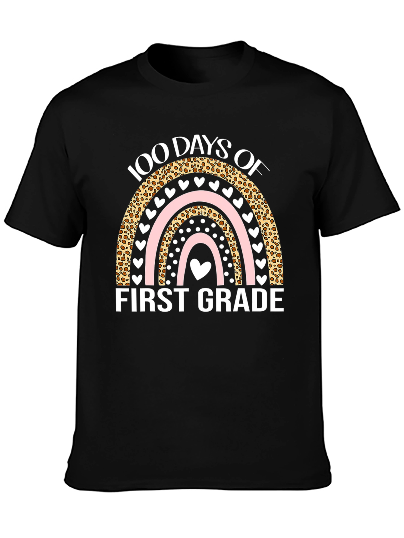 100 Days of First Grade T-Shirt - Rainbow Design
