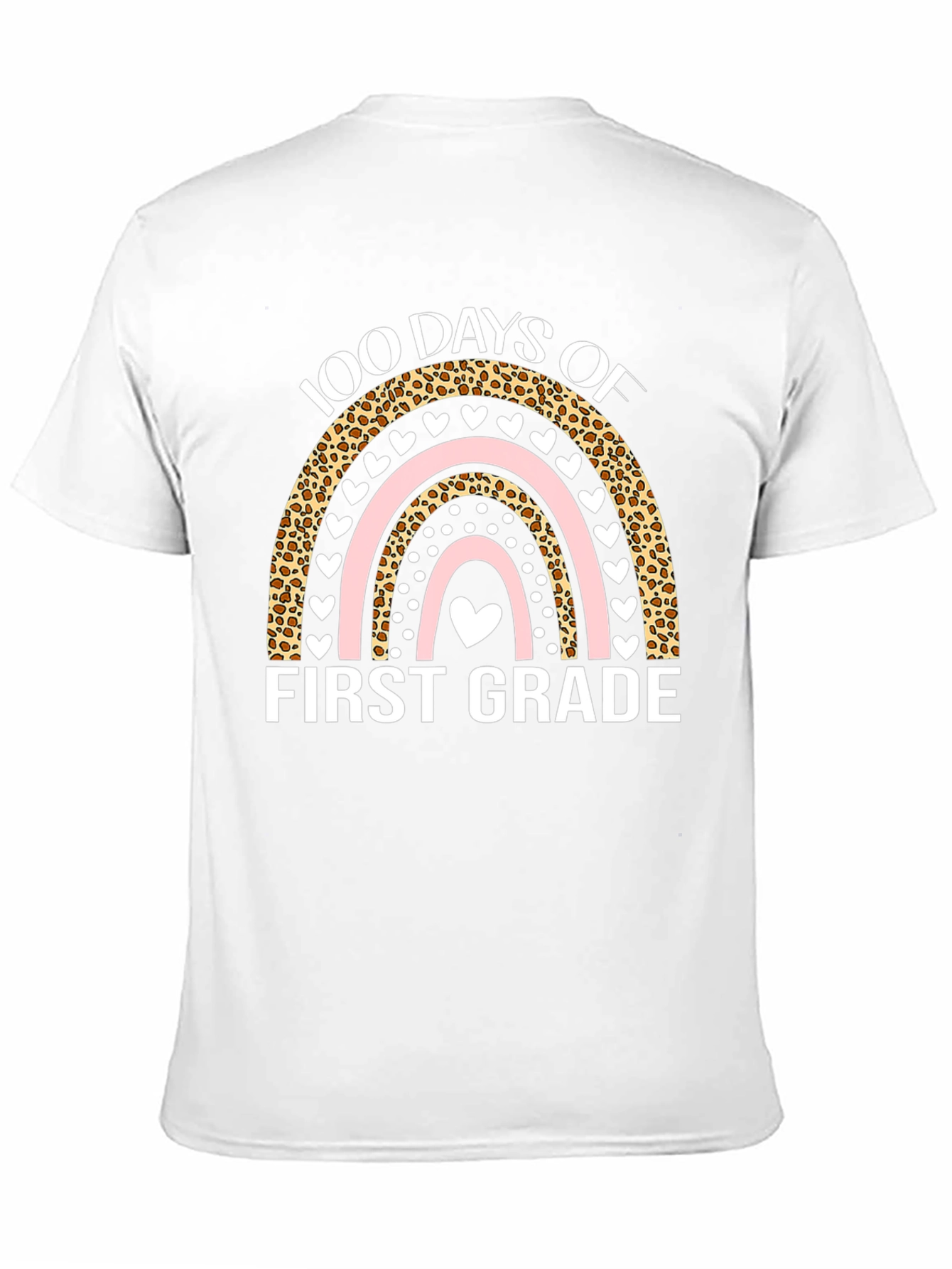 100 Days of First Grade T-Shirt - Rainbow Design