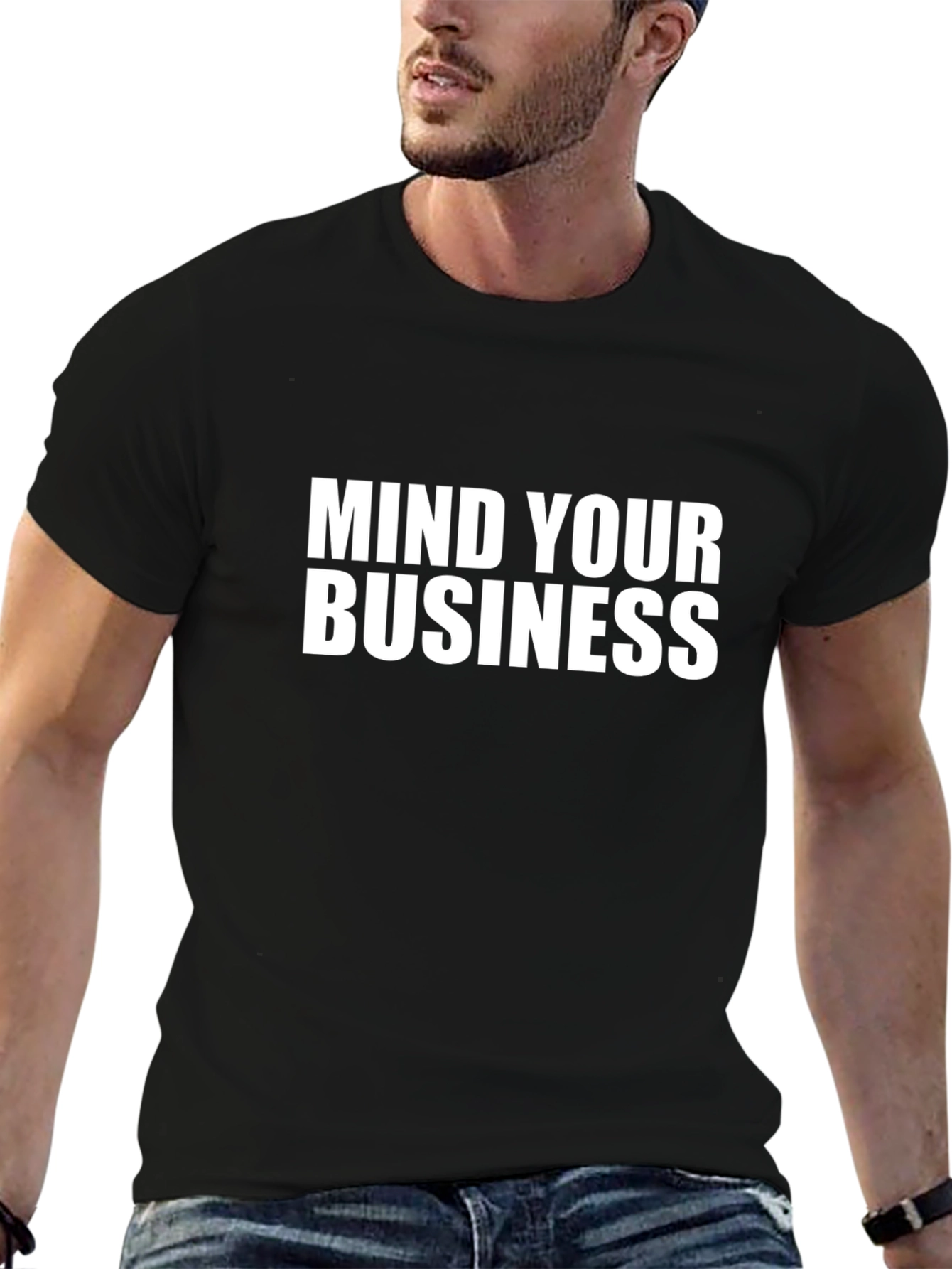 Mind Your Business Graphic Tee - Bold Statement Shirt